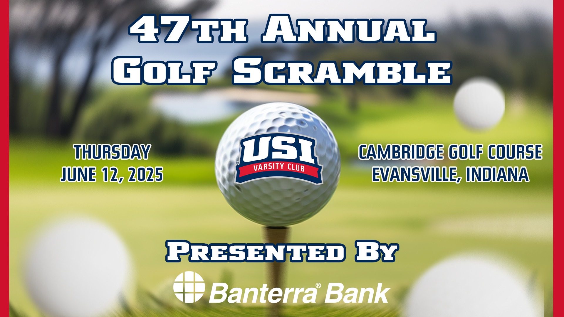 Varsity Golf Scramble Flyer 2025