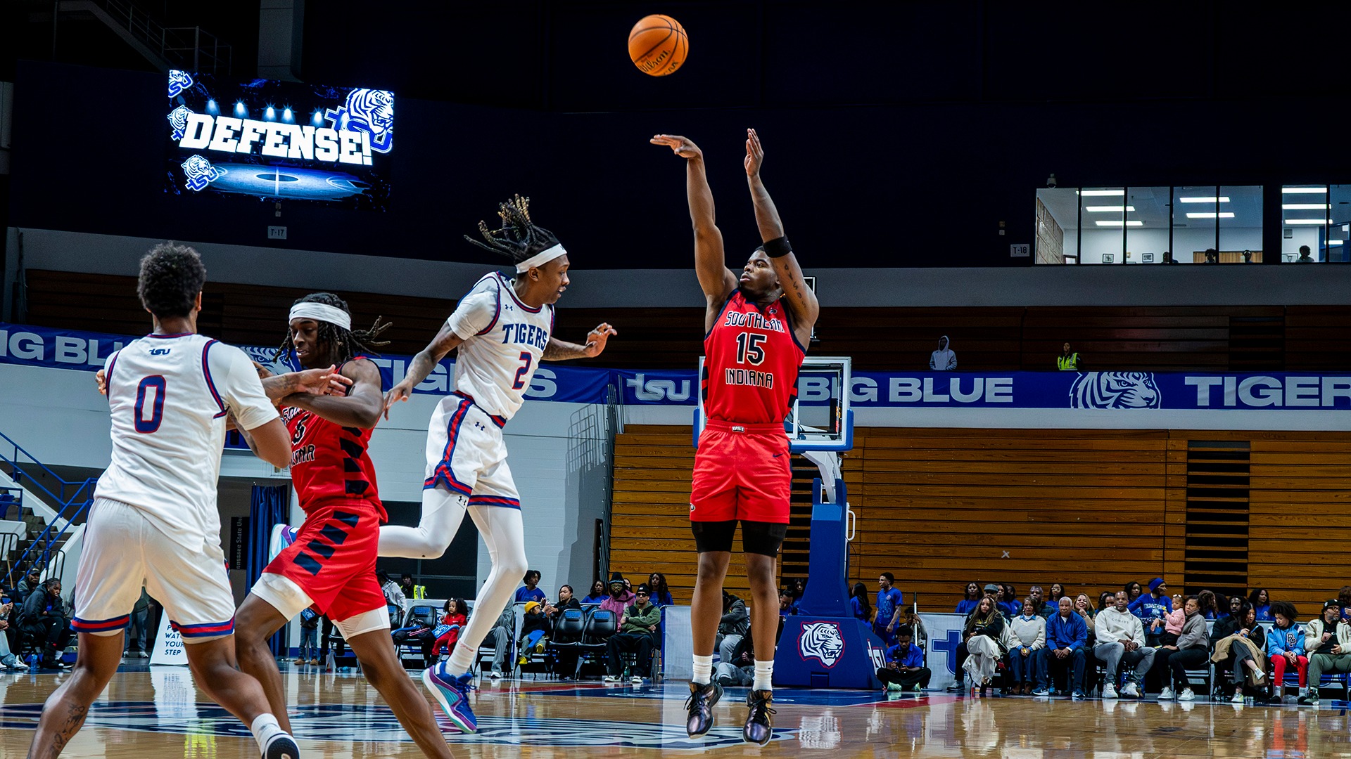 MBB-Amaree Brown with the shot versus TSU.
