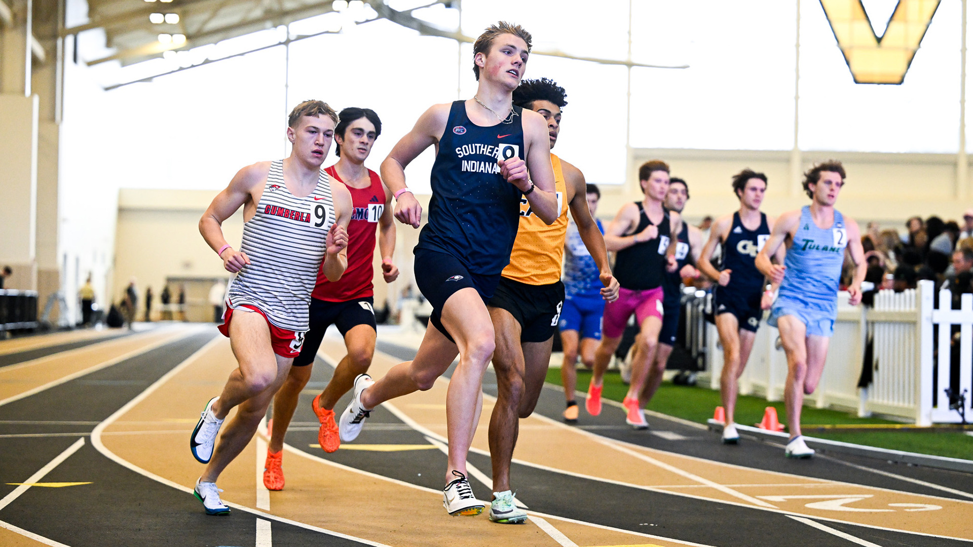 Kraedyn Young races in the mile at the 2026 Vanderbilt Invitational January 17 in Nasvhille, Tennessee.