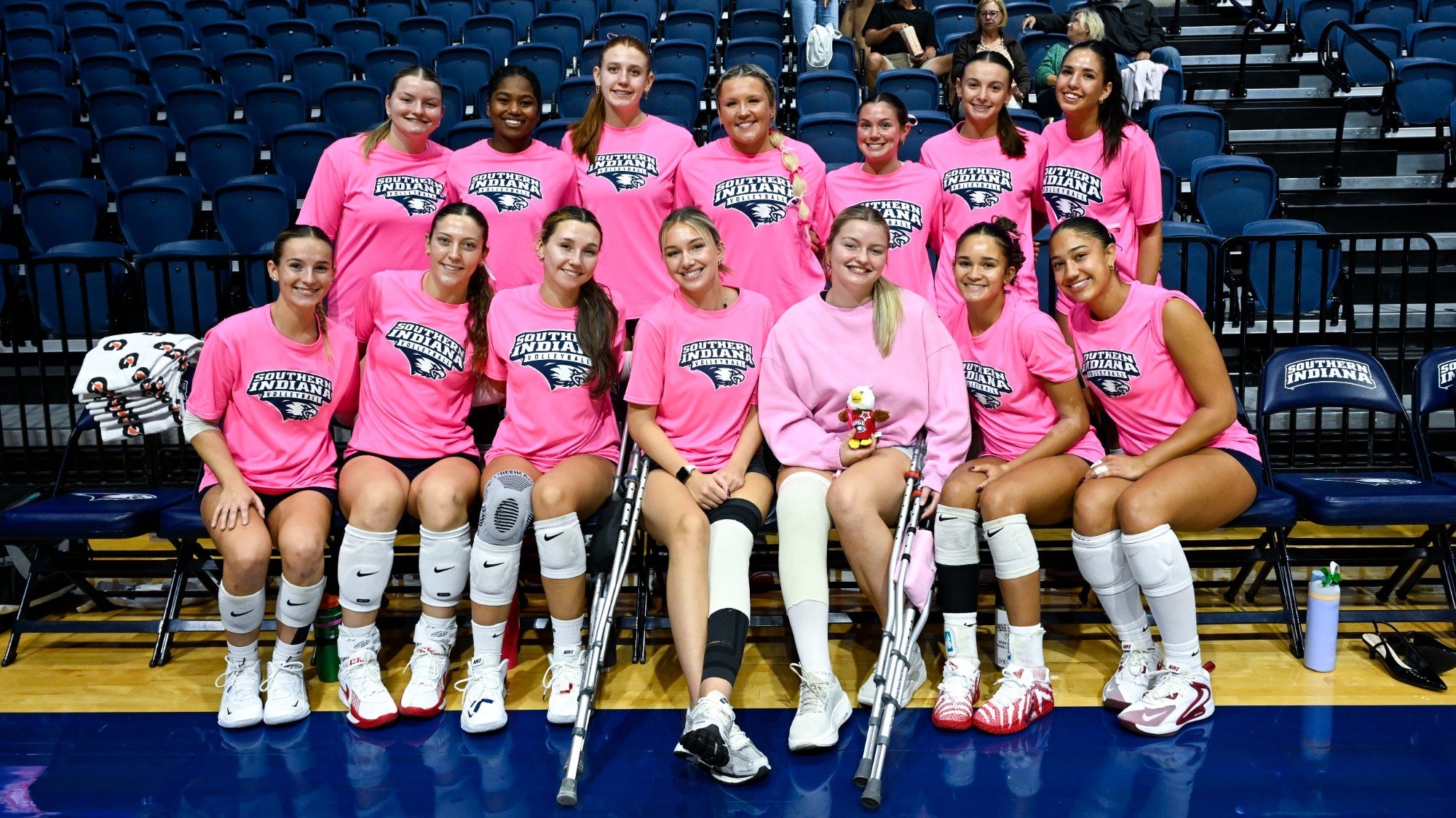 USI VB team Pink Out