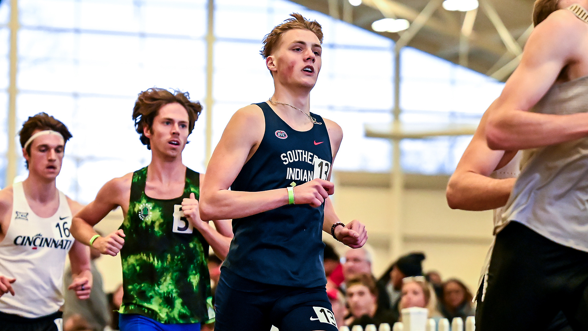 Kraedyn Young runs at the Music City Challenge in Nashville, Tennessee, February 14, 2026.