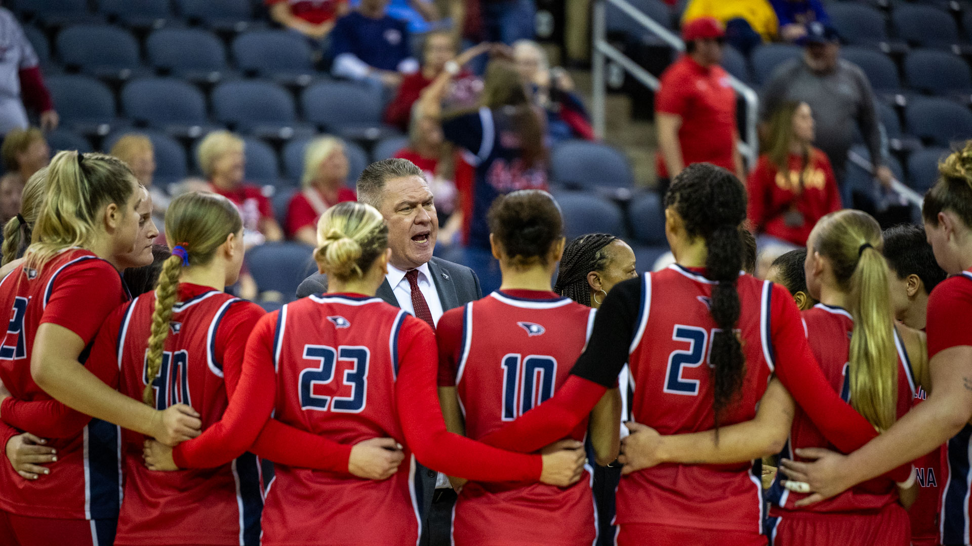 University of Southern Indiana Women's Basketball's 2026 Ohio Valley Conference Championship Tournament run ended in Friday's semifinal round at Ford Center, following a historic classic on the court that saw the Screaming Eagles come up just shy against Lindenwood University, 82-79. University of Southern Indiana Women's Basketball's 2026 Ohio Valley Conference Championship Tournament run ended in Friday's semifinal round at Ford Center, following a historic classic on the court that saw the Screaming Eagles come up just shy against Lindenwood University, 82-79. 