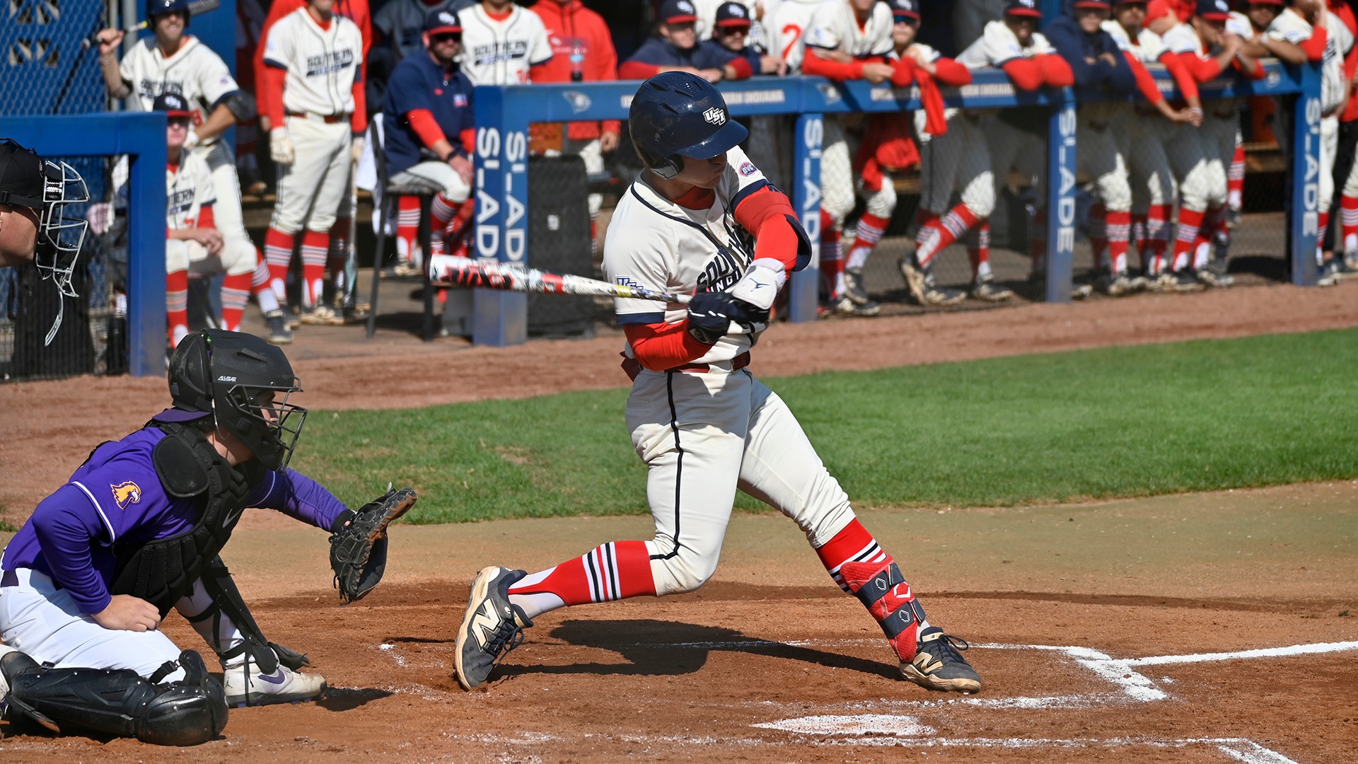 BB-Patrick McLellan lines up to hit his 4th home run of the season vs. TTU
