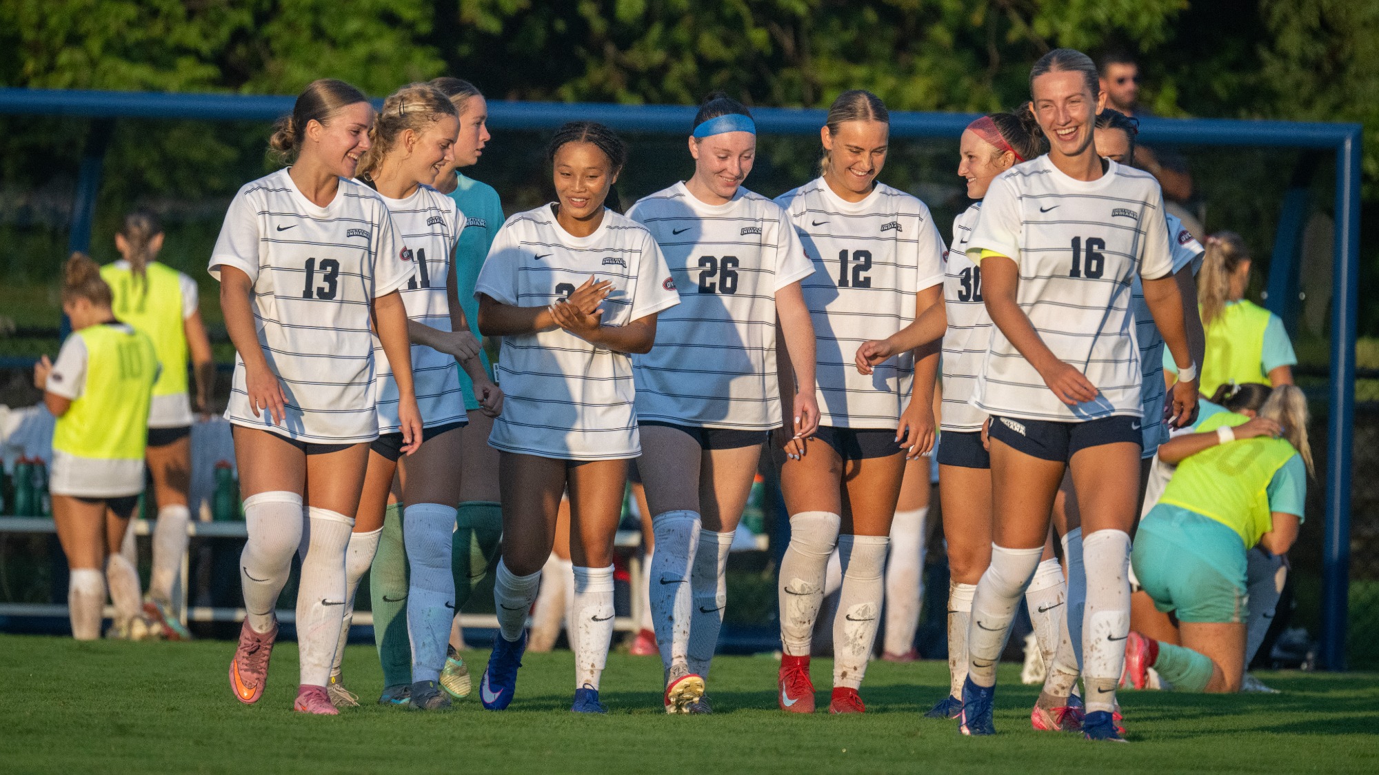 USI Women's Soccer vs. Akron pregame team group