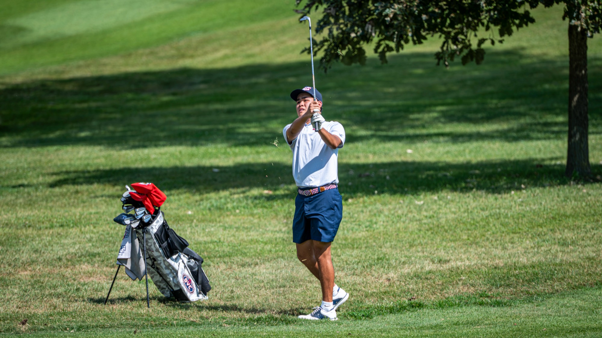 USI Men's Golf Ingtawan Wangrungwichaisri swinging during practice round on August 27, 2026.