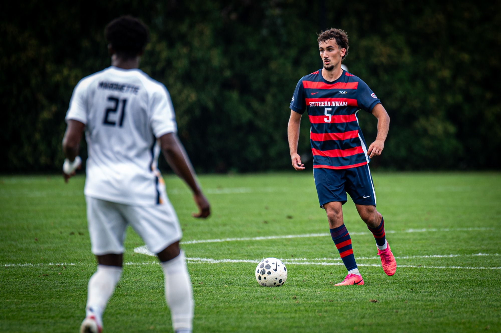 Zach Naessens with the ball