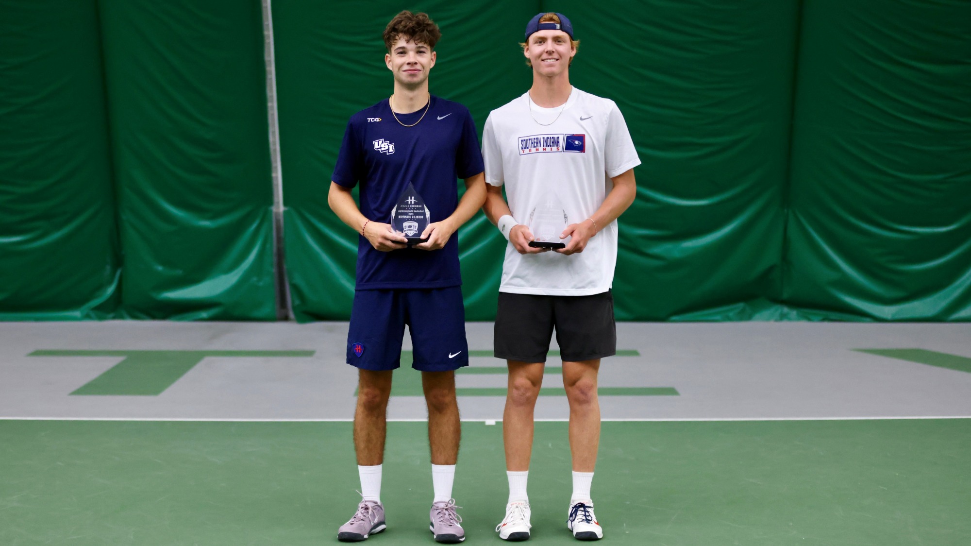 USI Men's Tennis HL Winners Jy Hibbert and Aaron Dawson