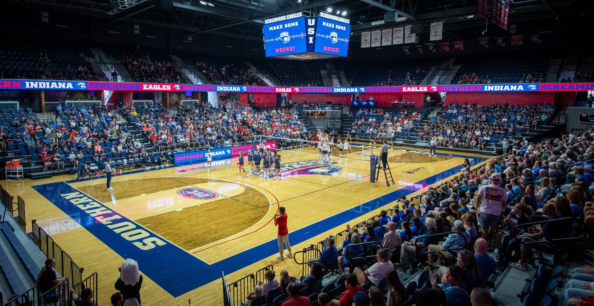 Liberty Arena hosts record crowd for volleyball game against IU