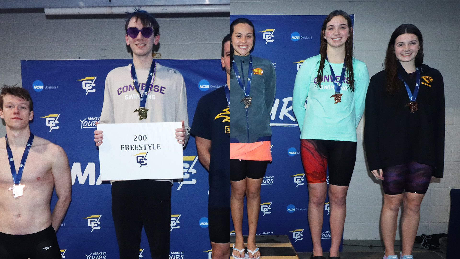 2025 Conference Carolinas Swim Podium