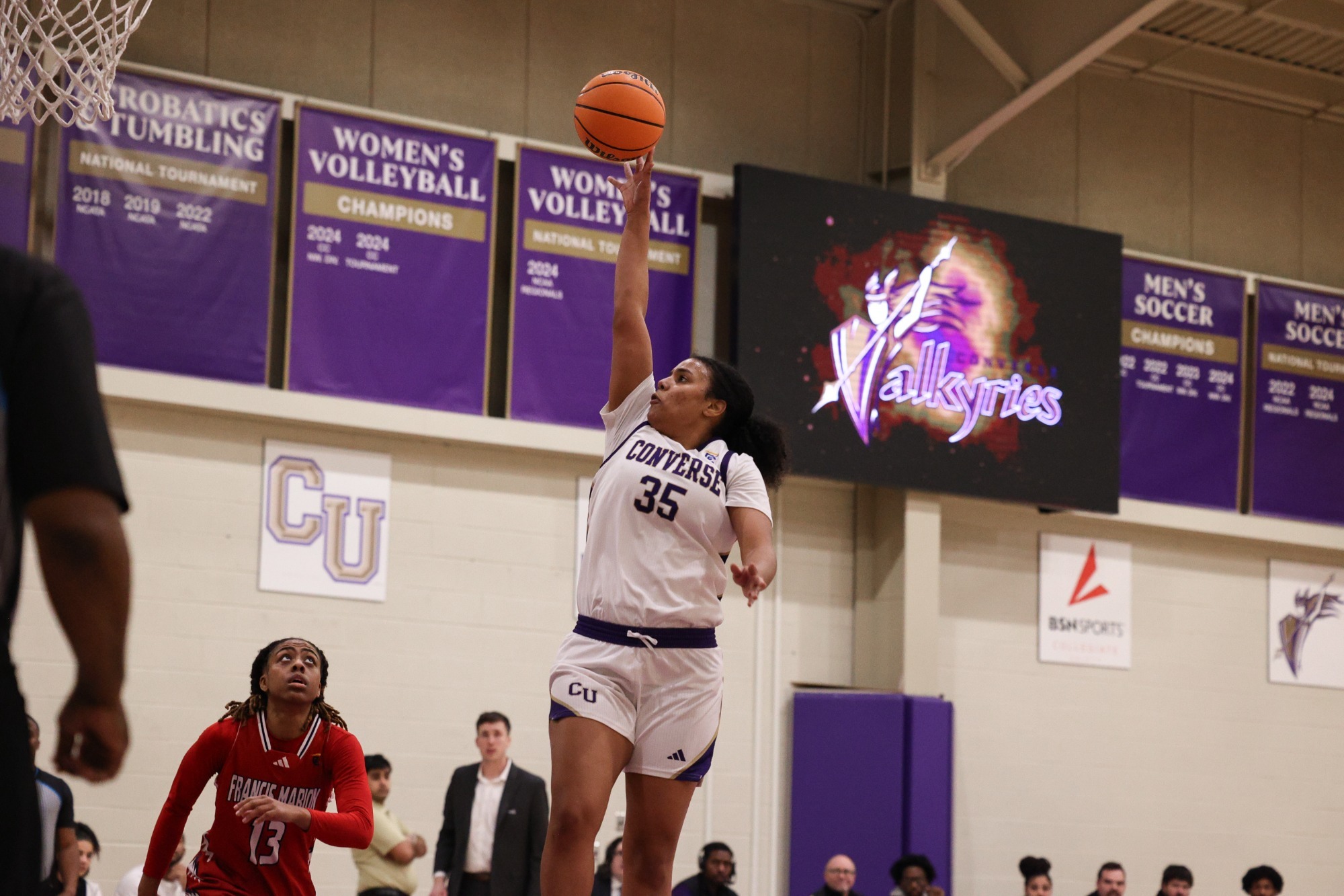 Tatiana Brown goes for a floater against FMU