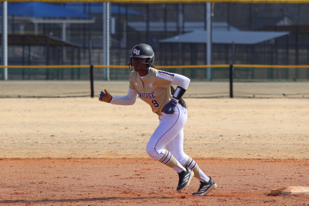 Eryn Wright runs the bases at Tyger River Stadium