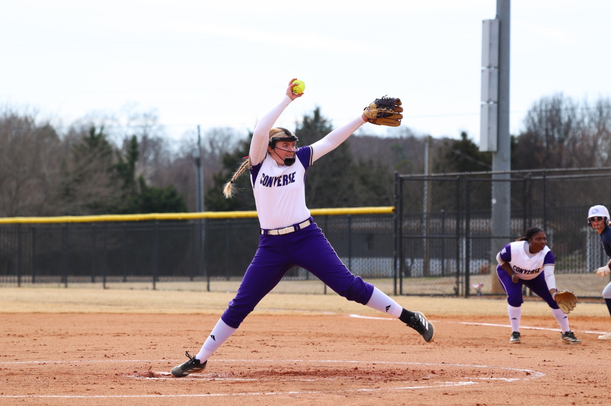 Gracee Stucki pitches against Carson-Newman