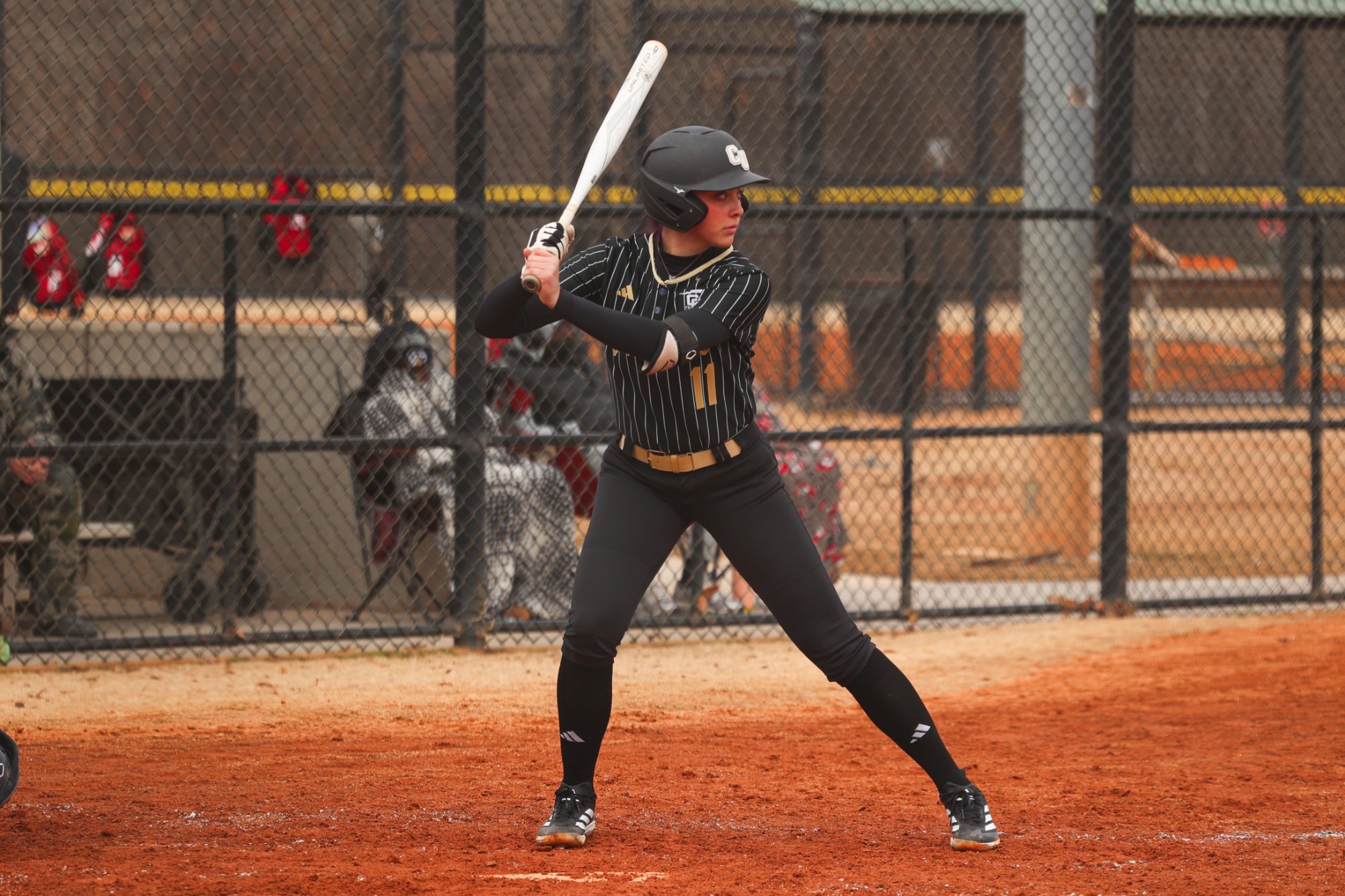Tyler Karabach awaits a pitch