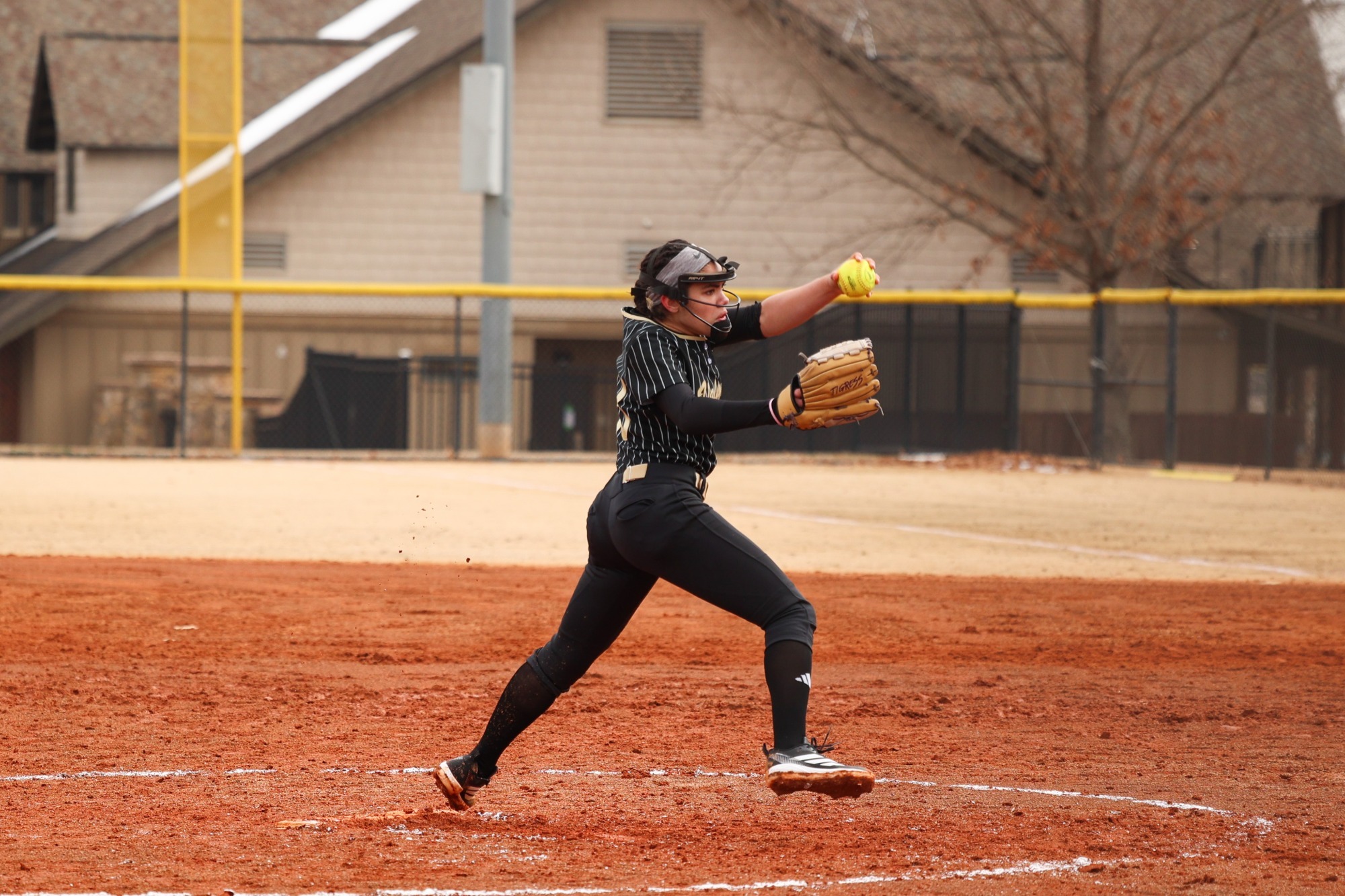 Tashi Fife pitches at Tyger River Park
