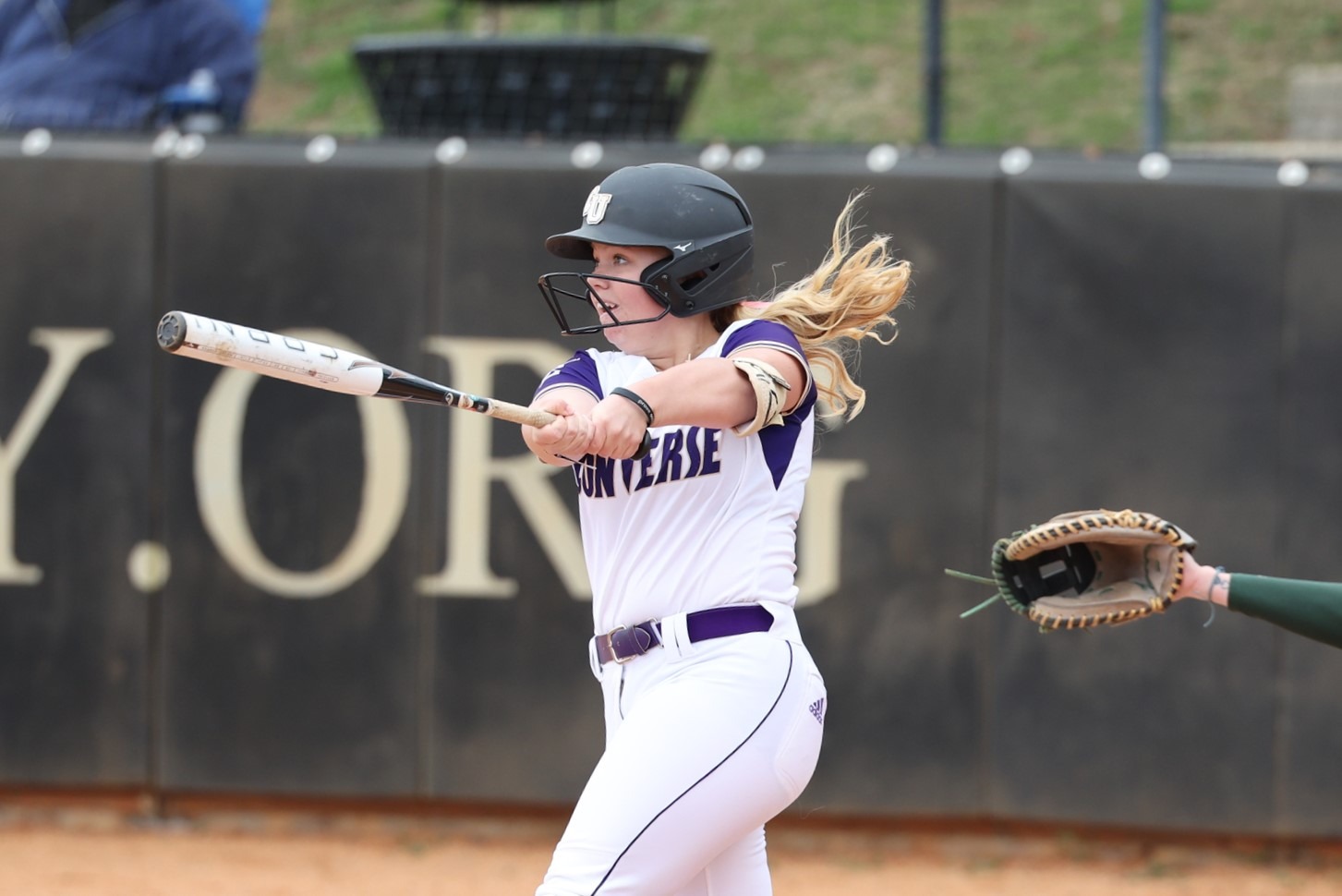 Charley Swartzel bats against Lees-McRae
