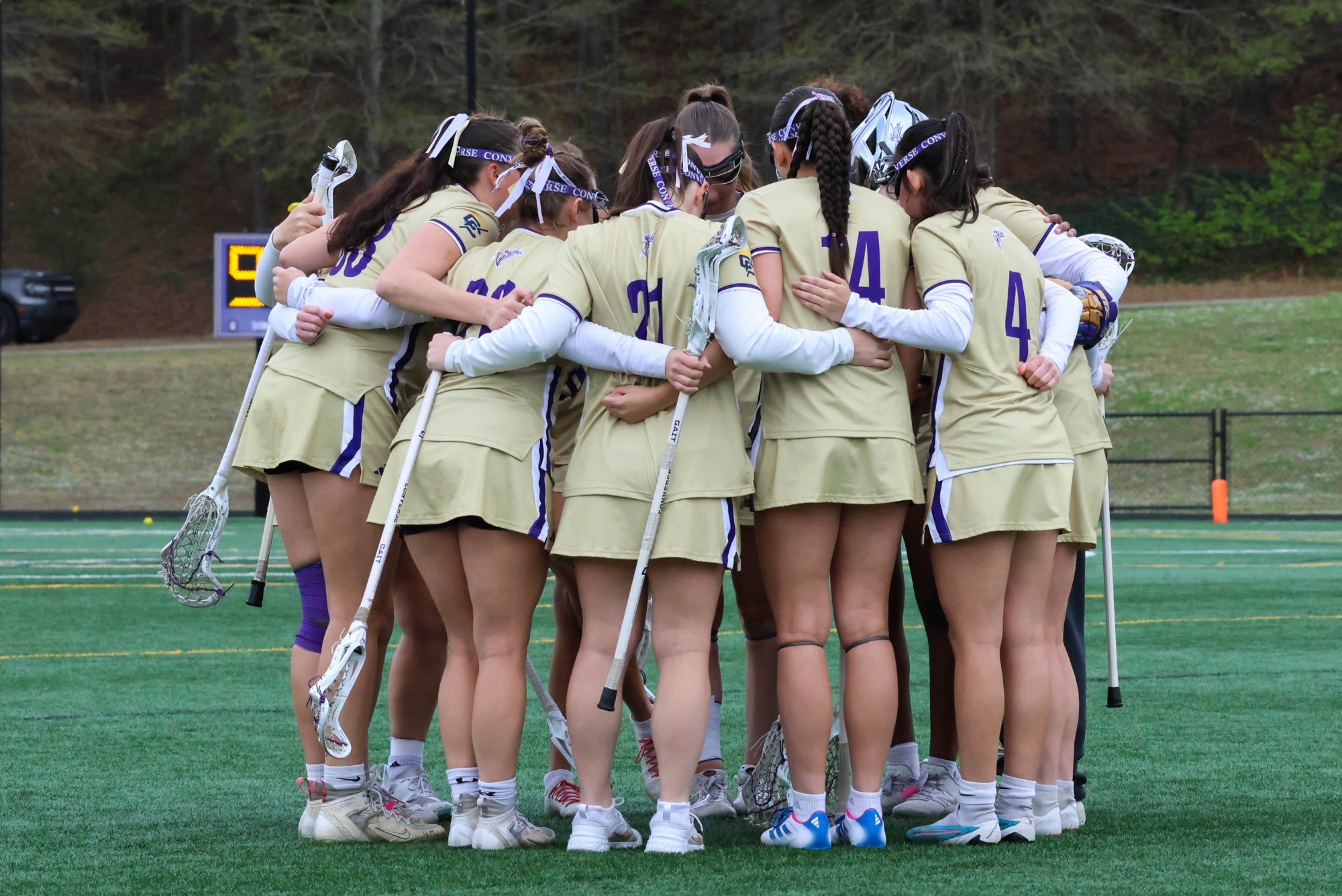 2026 Lacrosse Team Huddle