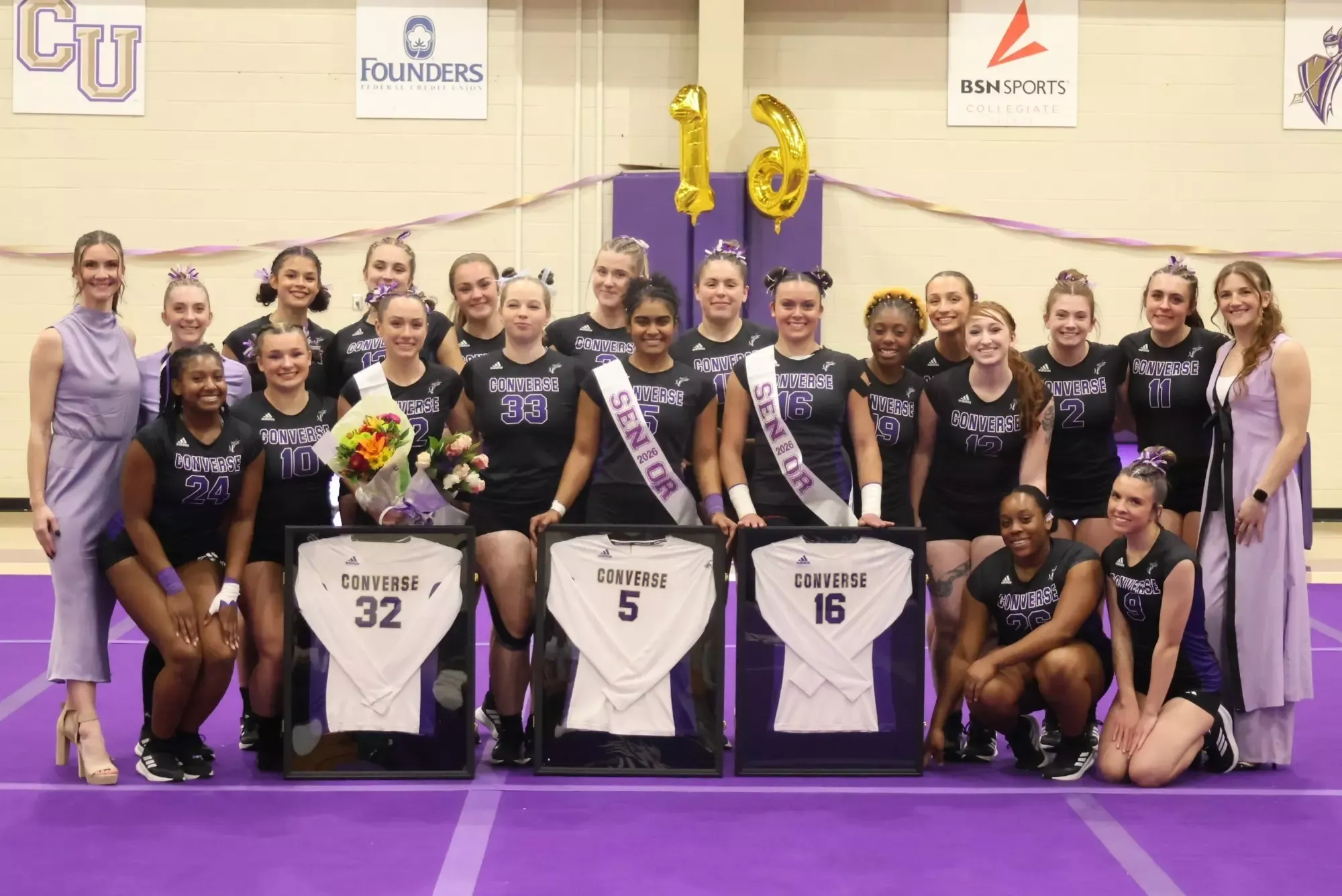 Acro Team Senior Day Photo