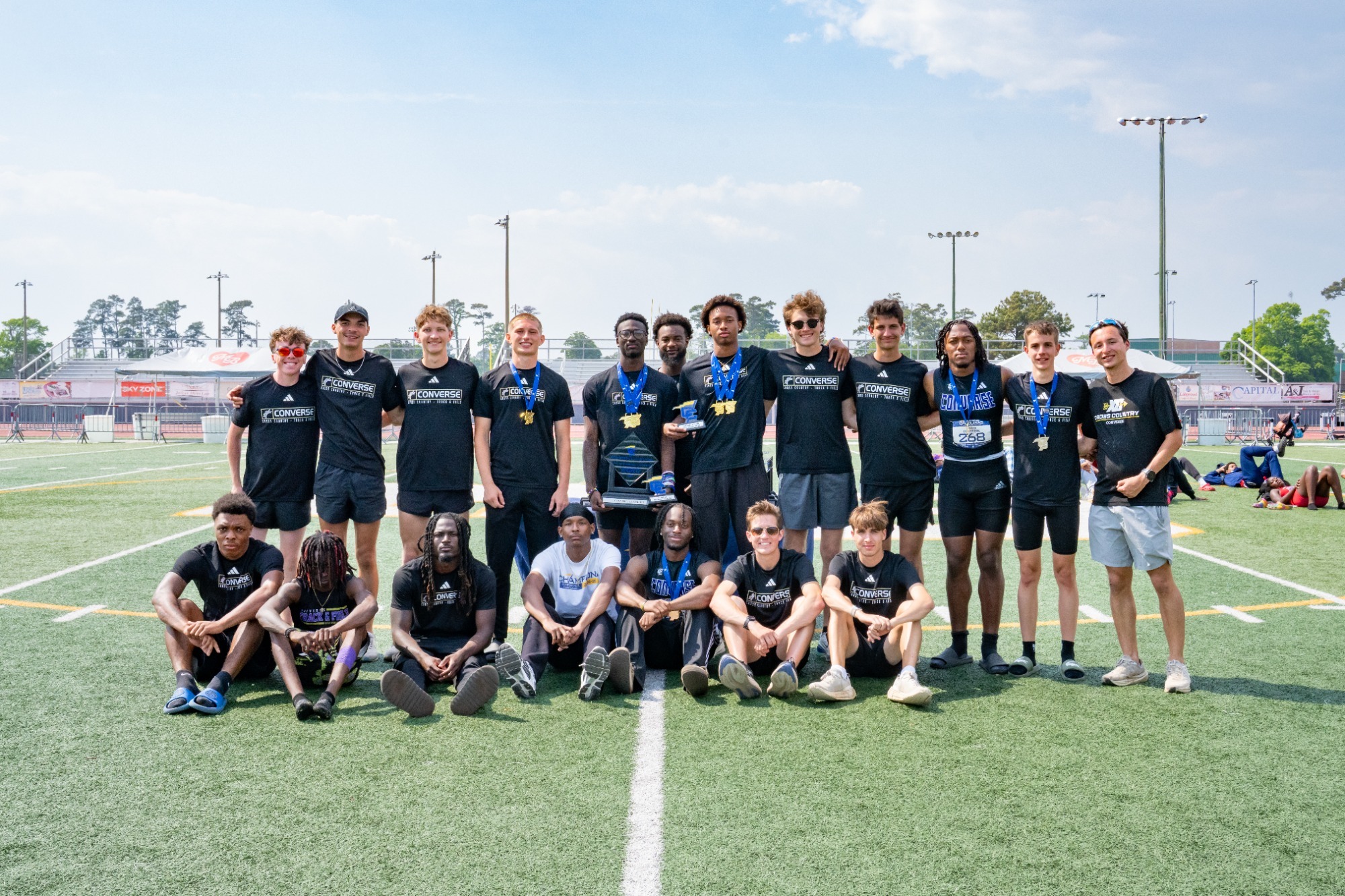 The Converse men's track and field team at the 2026 Outdoor Championships