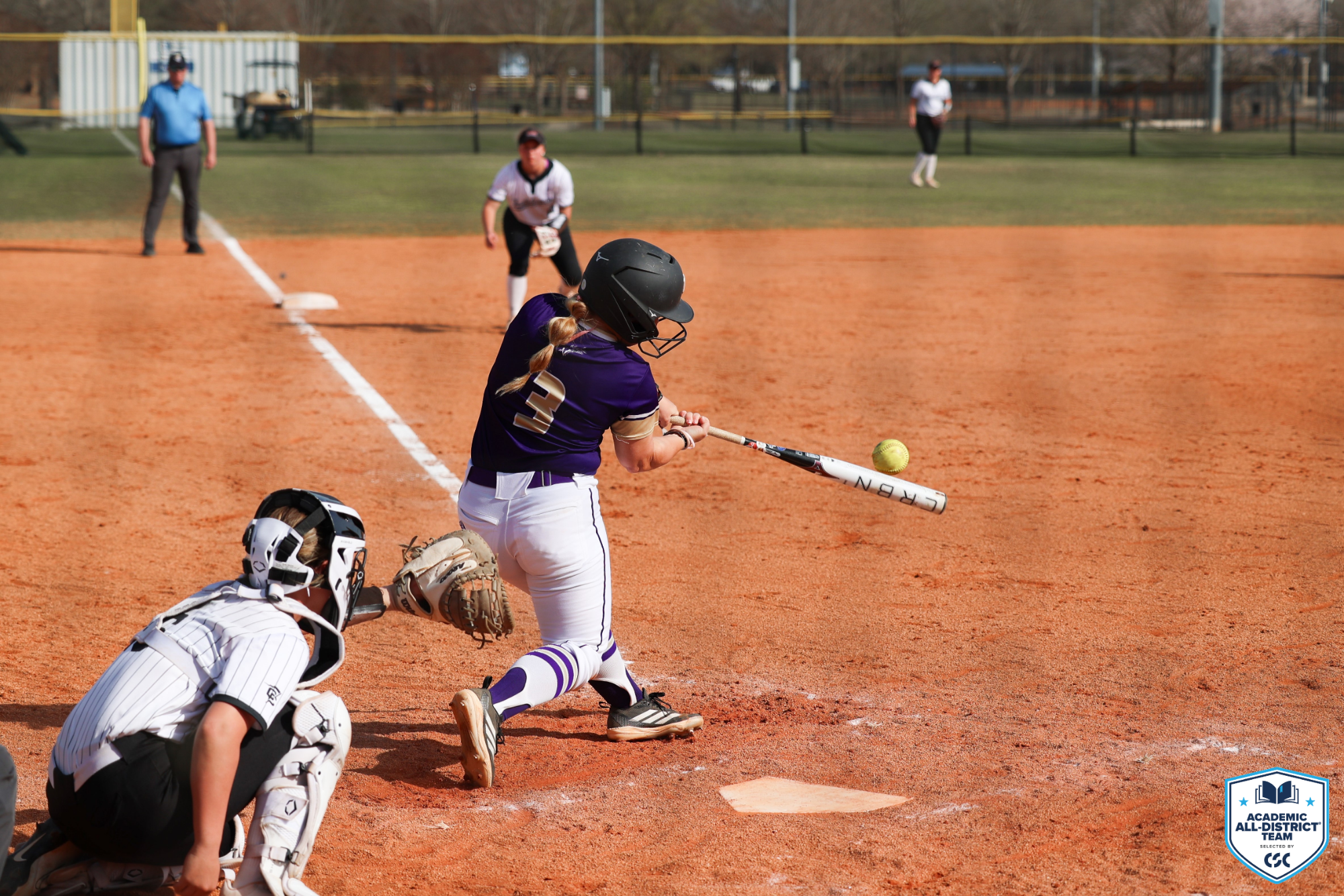 Charlie Swartzel hits against NGU at Tyger River Park