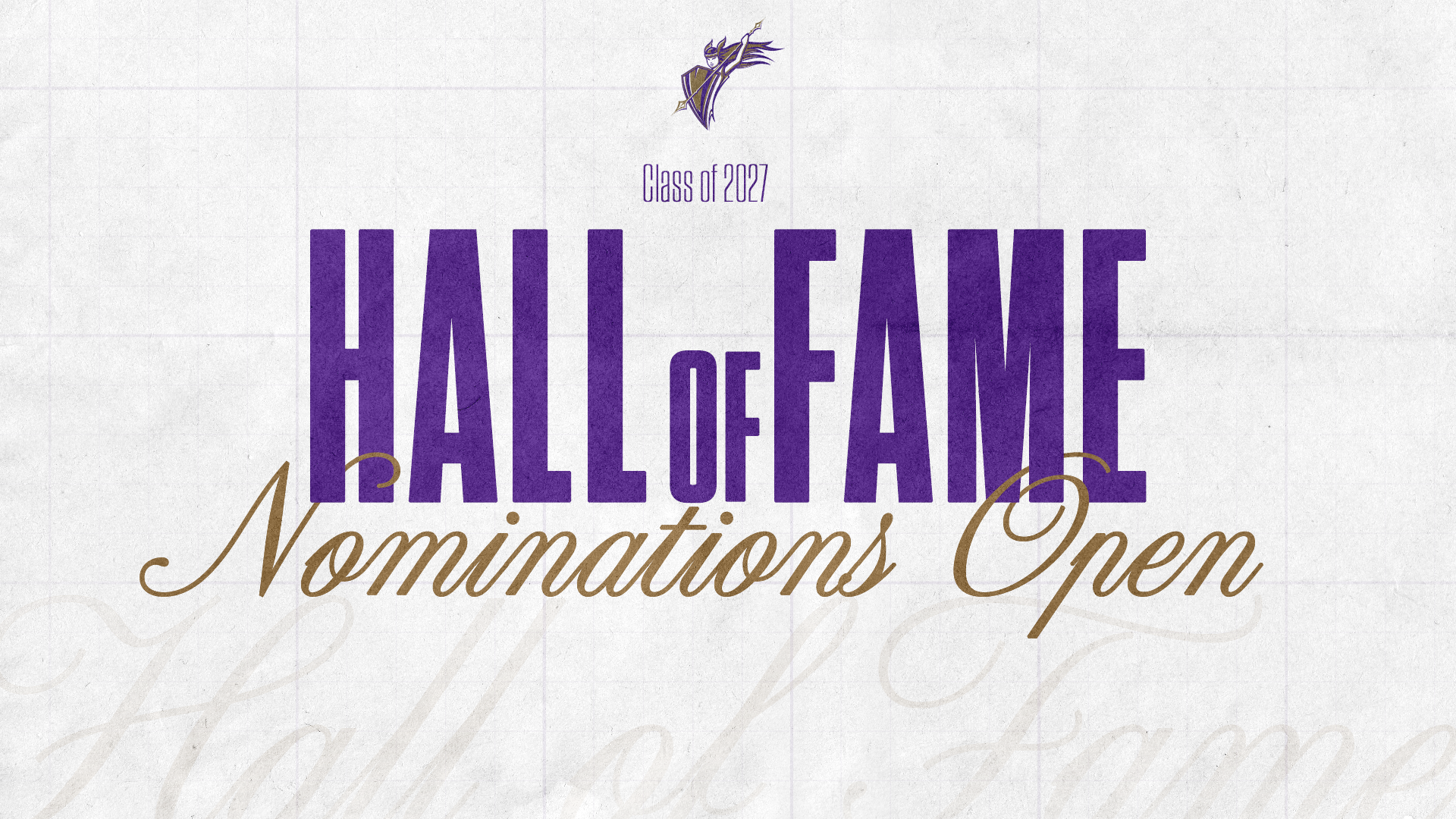 2027 Hall of Fame Graphic