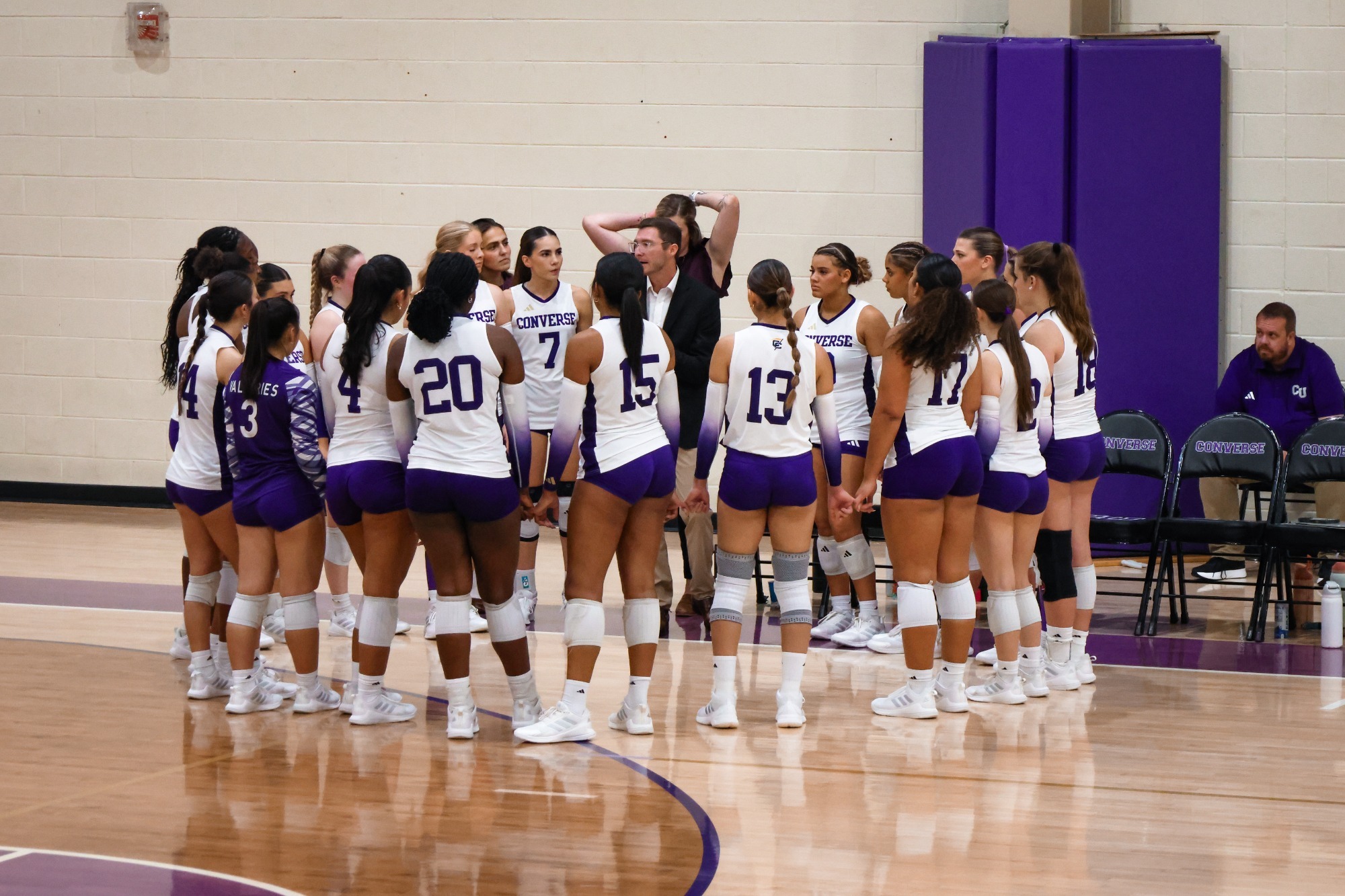 2026 Volleyball Team Huddle