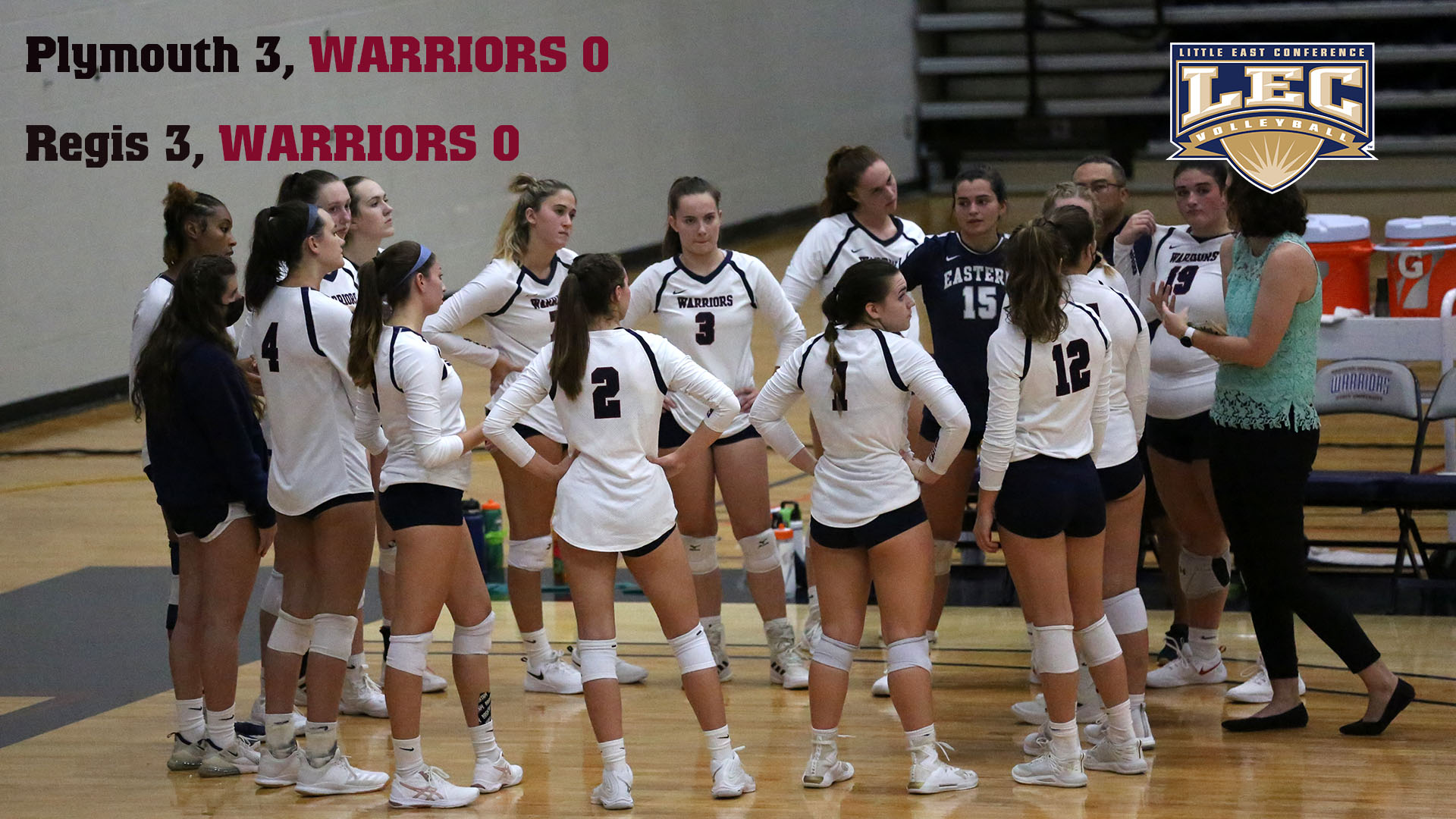 WVolleyball With LEC RegularSeason Title in Sight, Warriors Falter