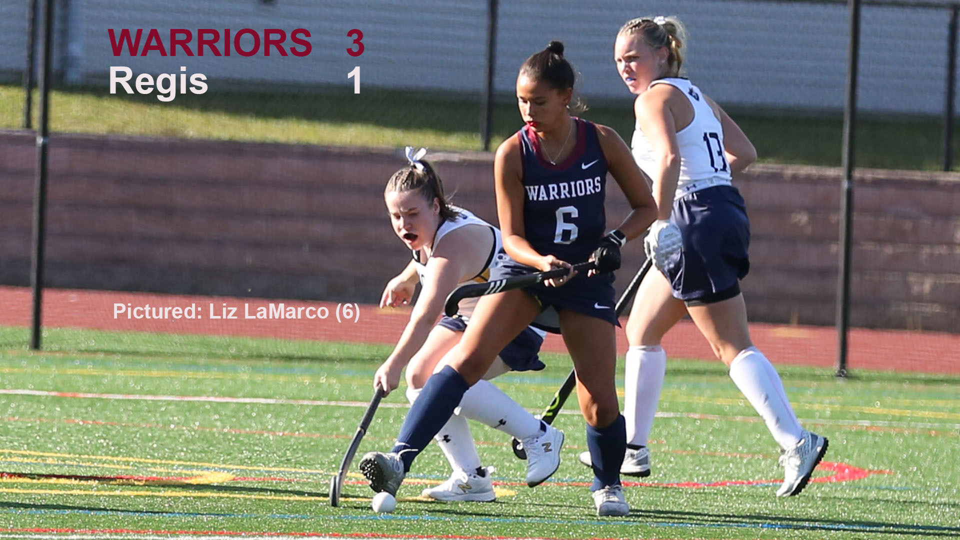 Field Hockey LaMarco on the Mark (Again) vs. Regis in First Win of