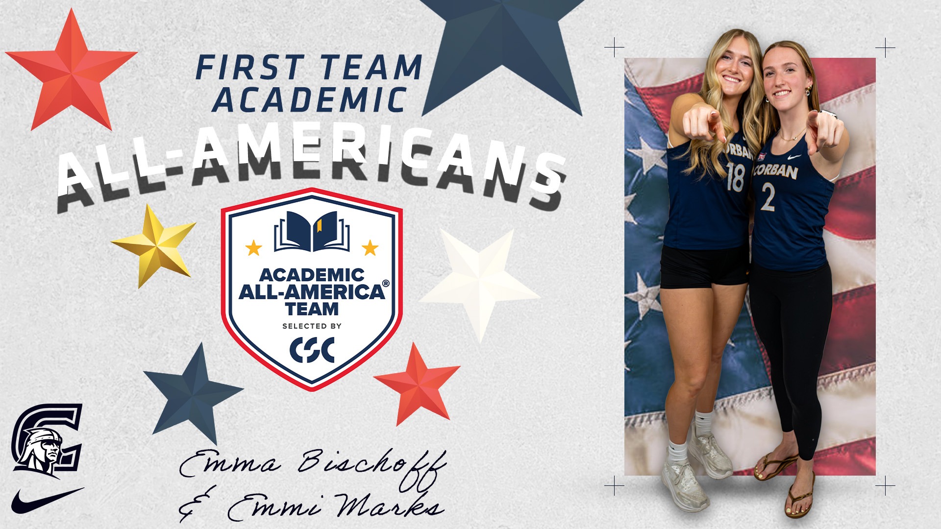 2026 CSC BVB Academic All-Americans (Ems)2