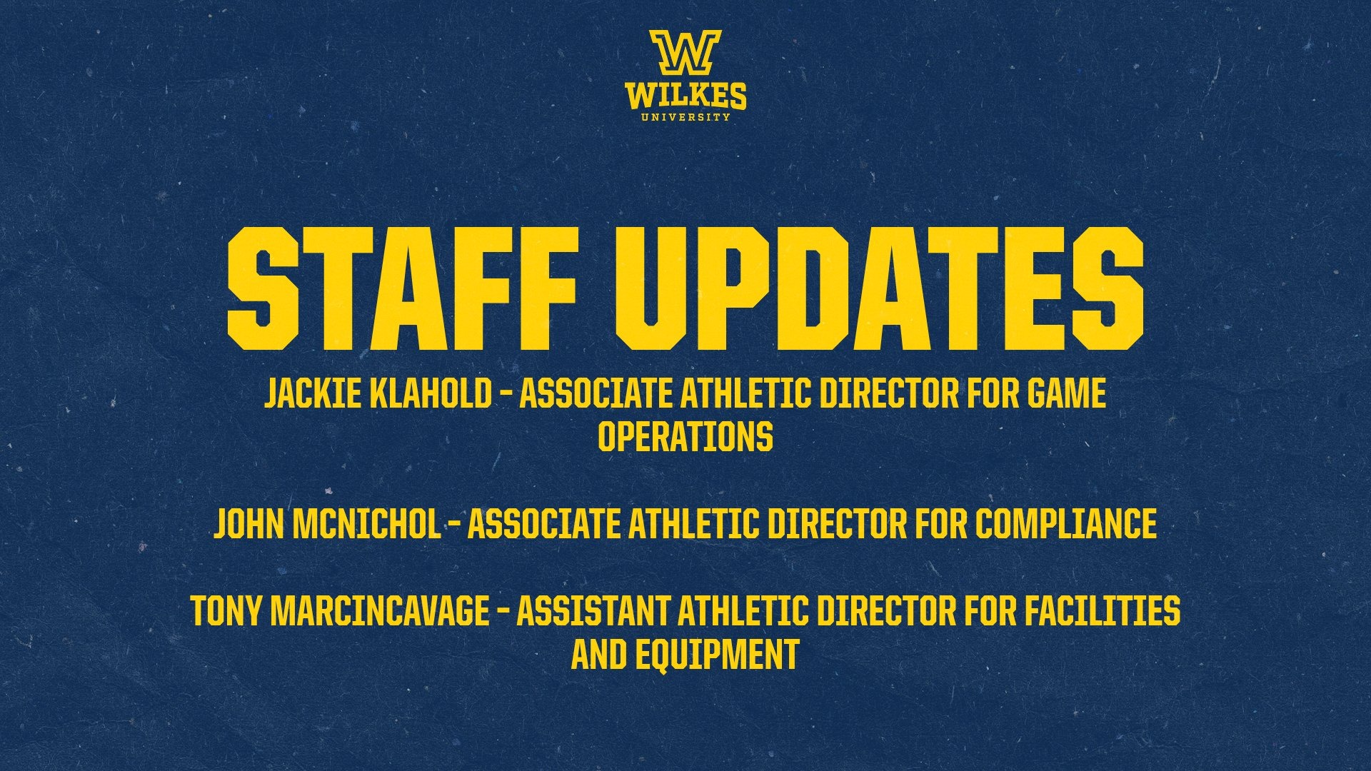 Staff Updates