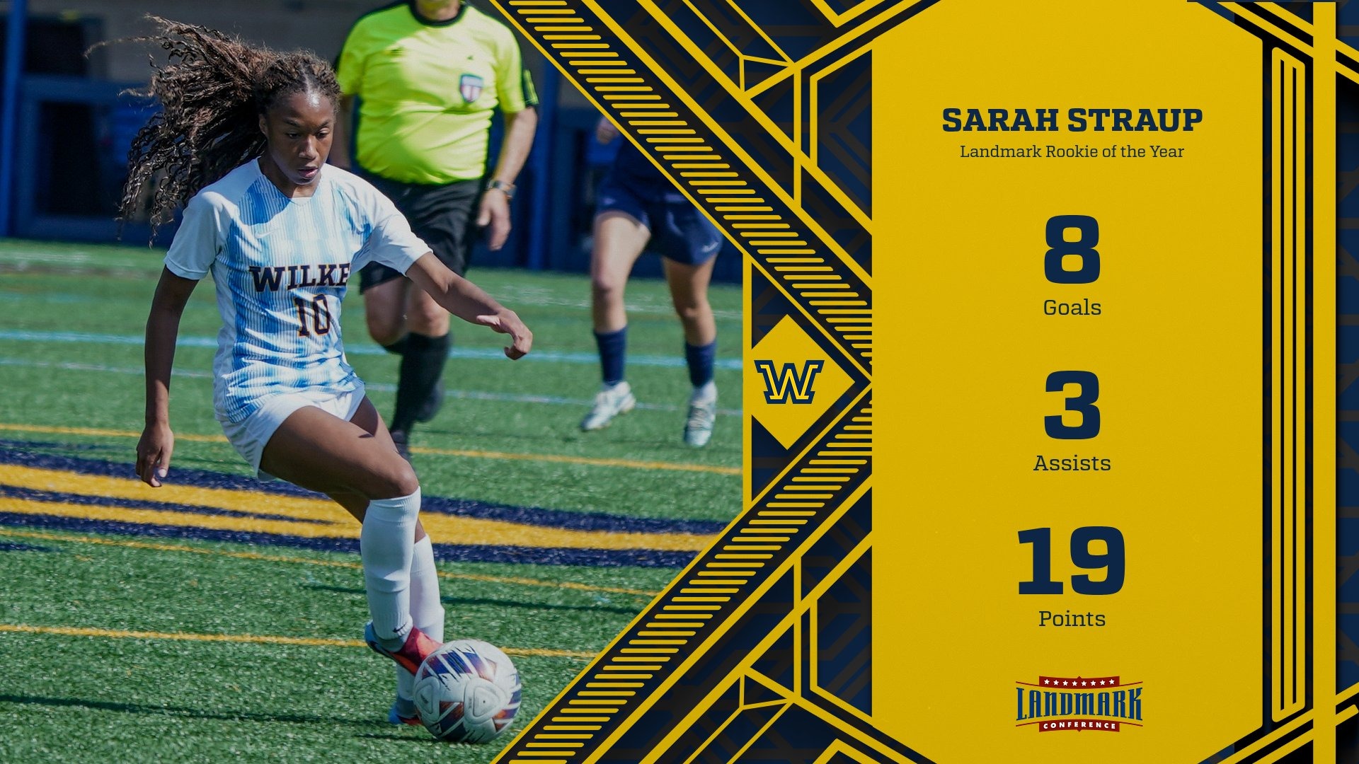 Sarah Straup 2025 All-Landmark/Rookie of the Year