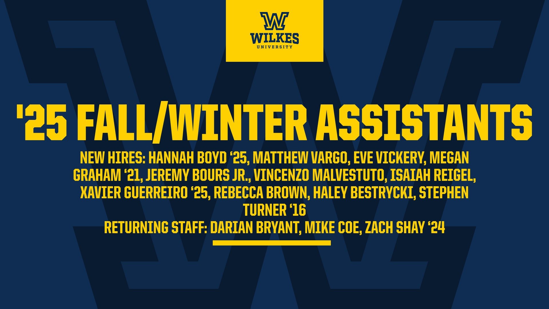 2025 Fall/Winter Assistants