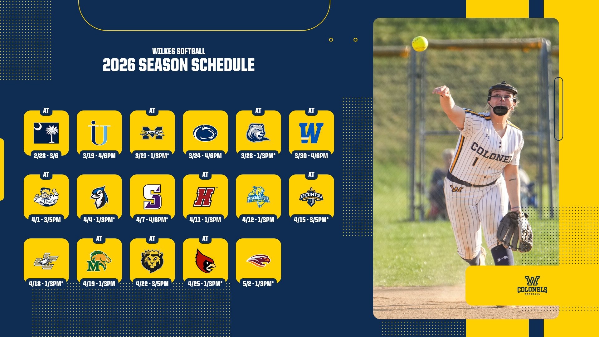 Wilkes 2026 schedule