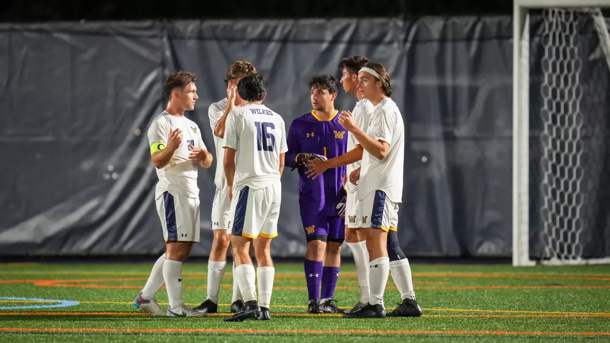 Men's Soccer Team Huddle