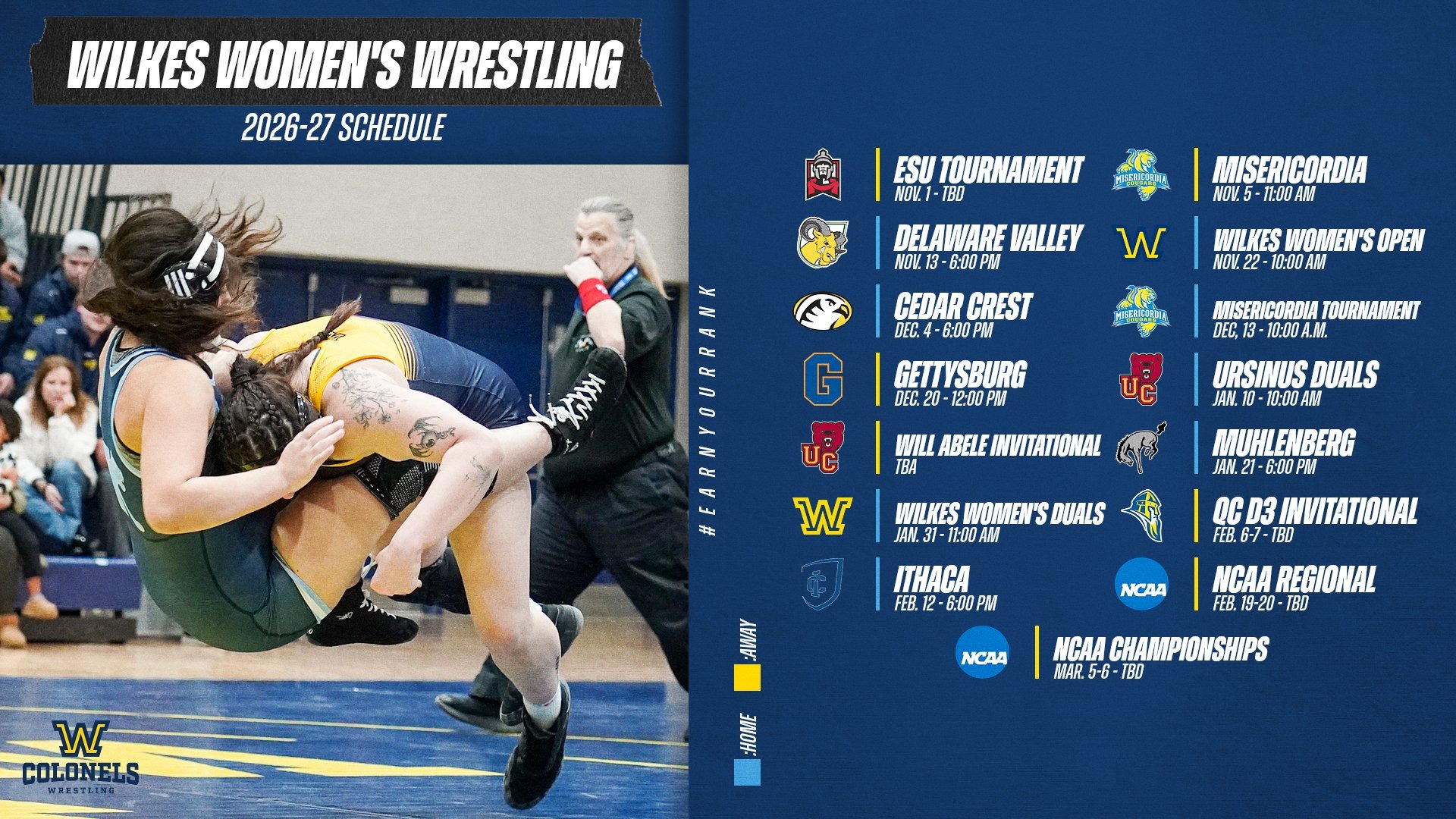 2026-27 Wilkes WWREST schedule