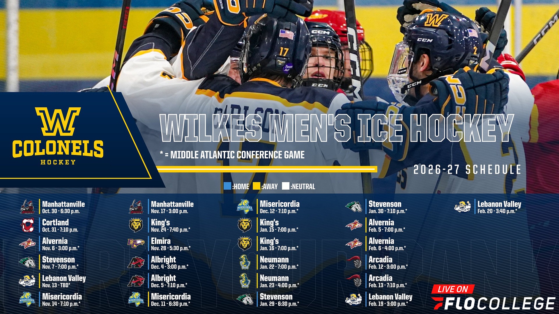 MIH 2026-27 Schedule
