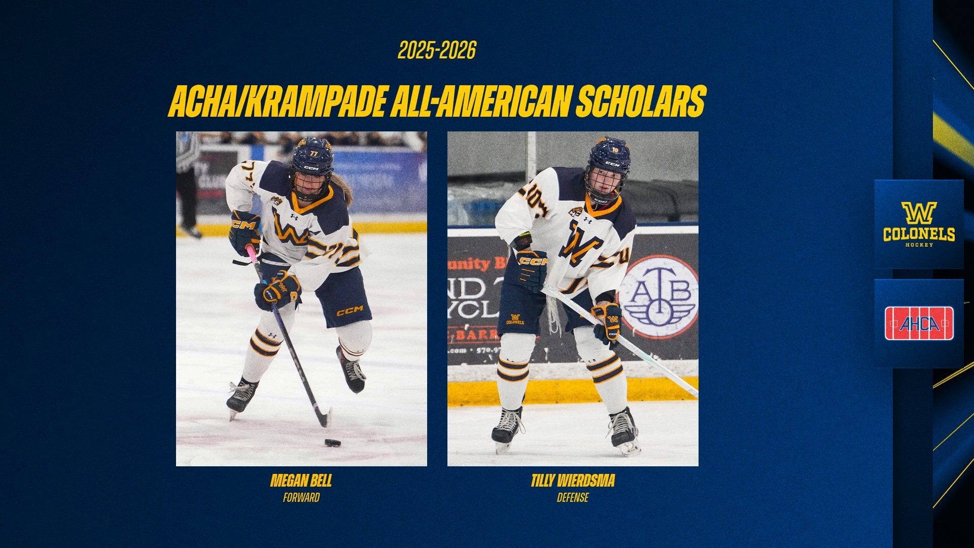 Bell-Wierdsma ACHA All-American Scholars