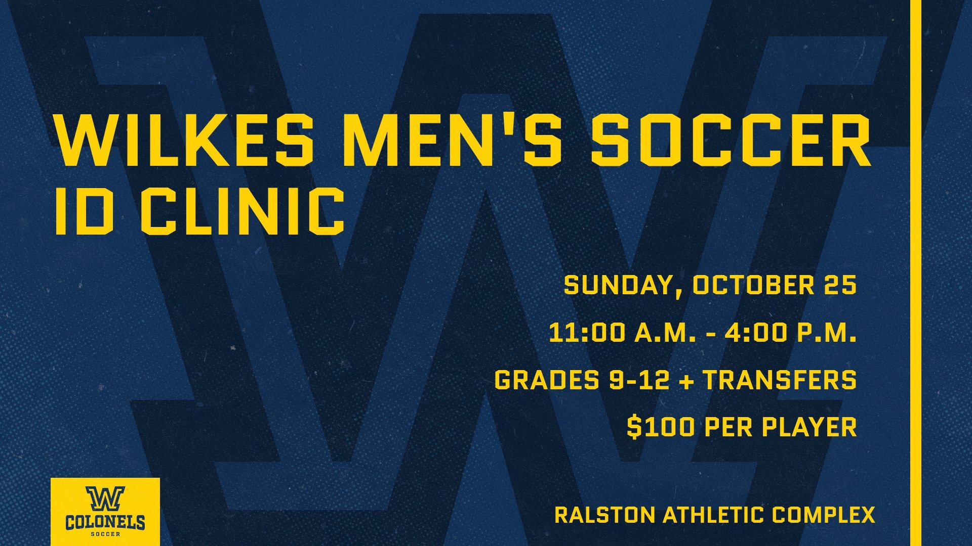 Wilkes Men's ID Clinic 10/25