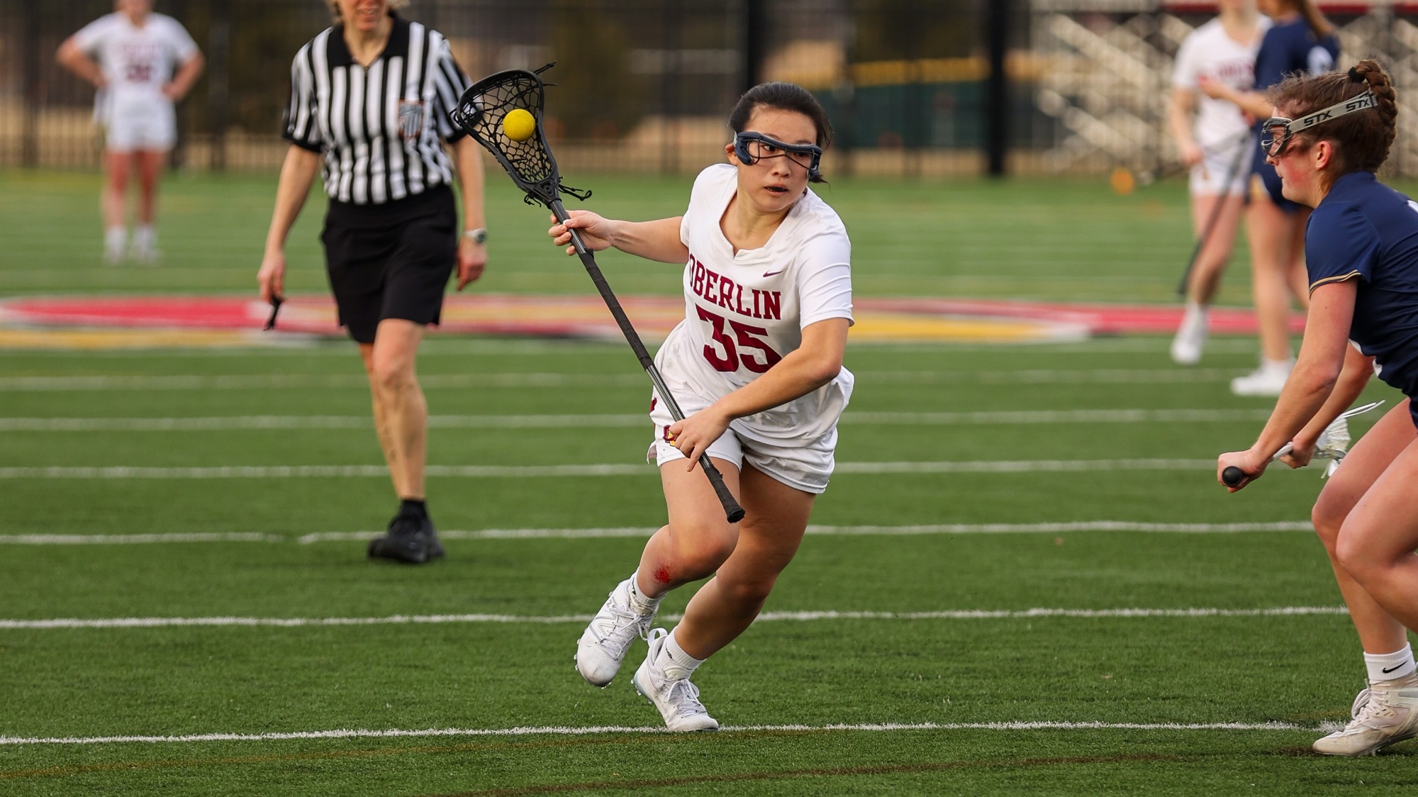 Aggressive Attack Lifts Lacrosse to Victory Over Blue Streaks Oberlin