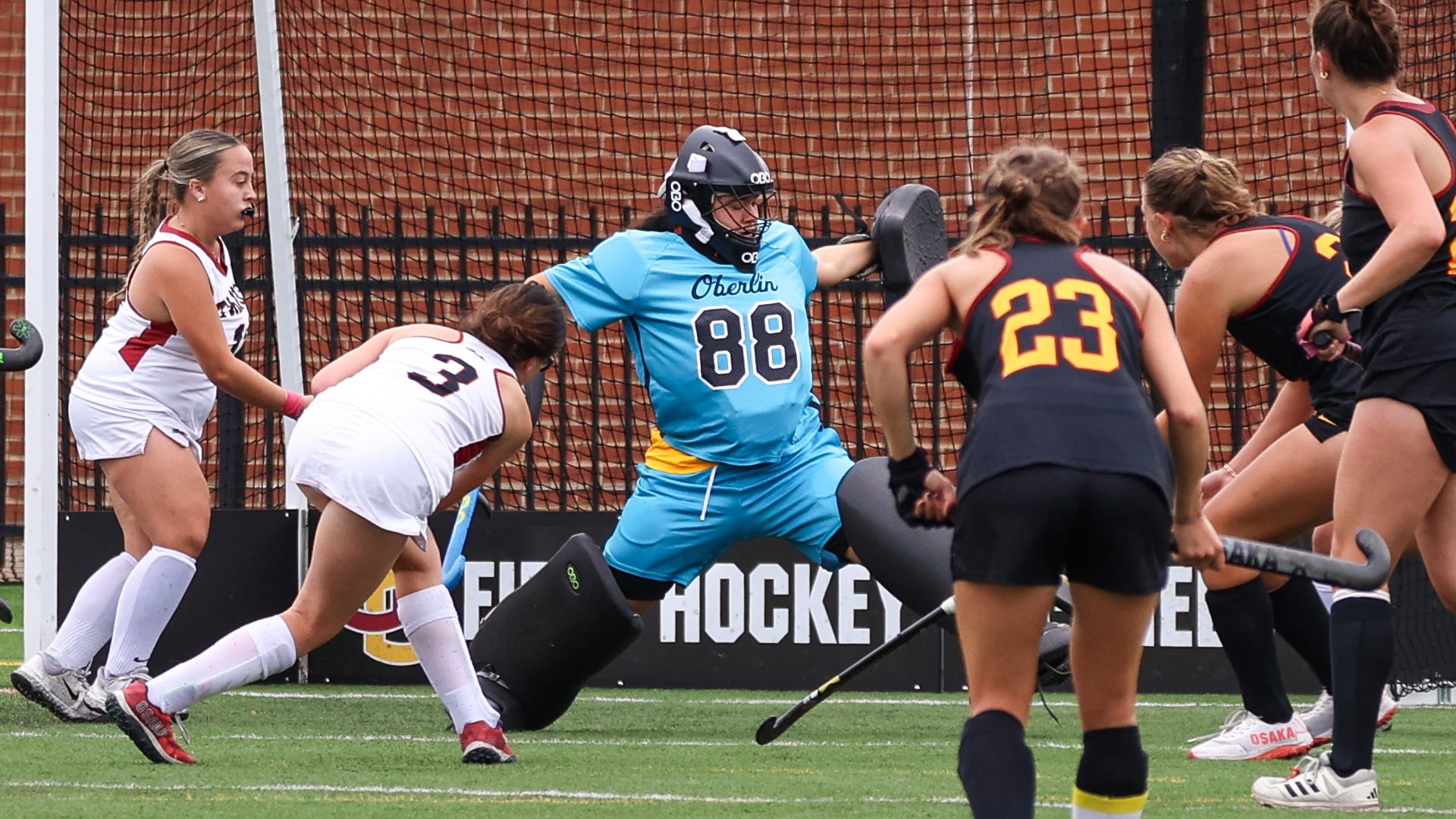 Janny McCormick making a save