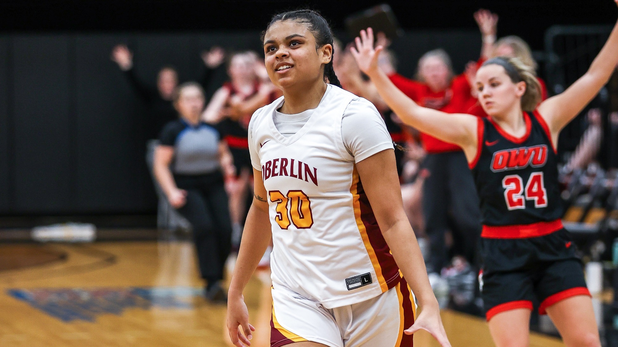 Krystal Montas smiling, looking upward