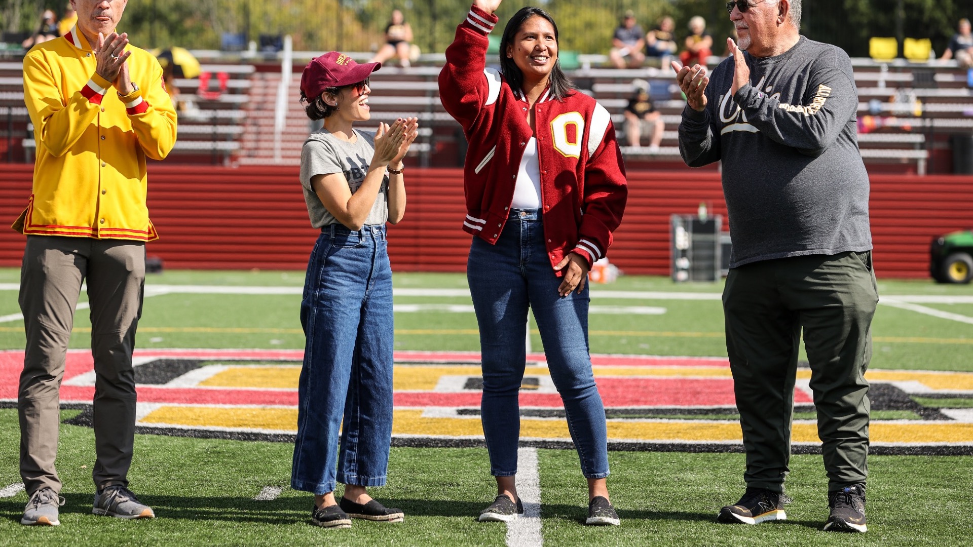 Cristina Briboneria Waving To Crowd
