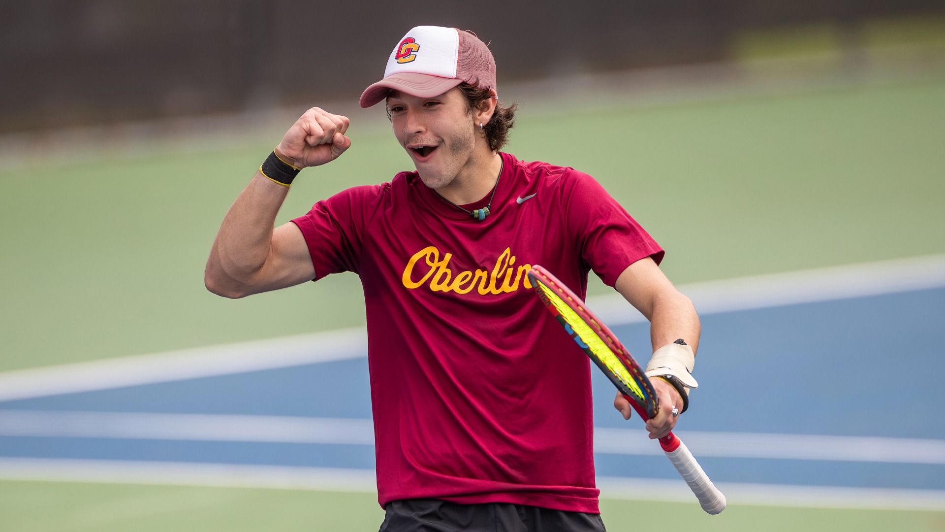 Oliver Faranda celebrating a point