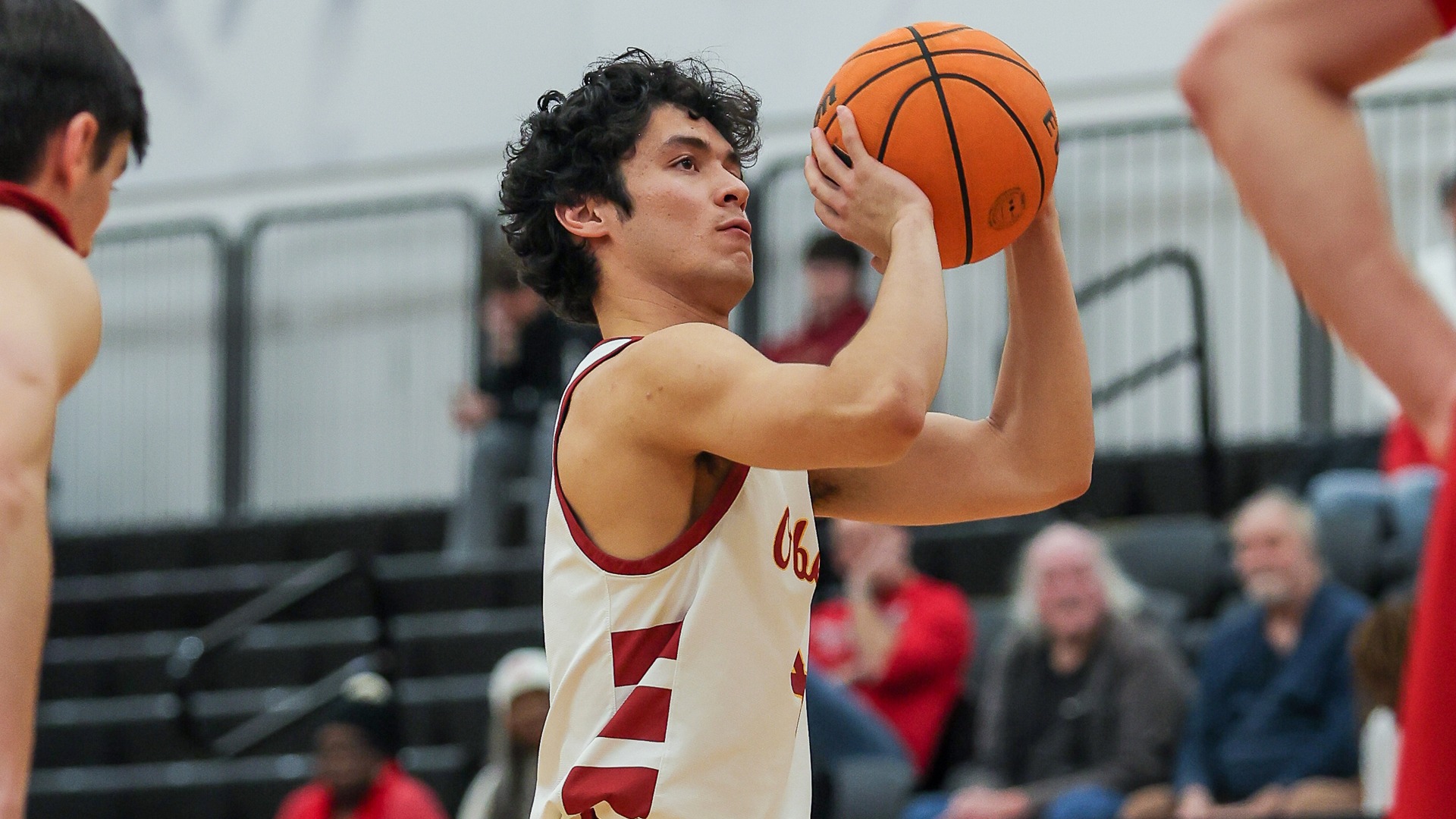 Liam Gray shooting a free throw