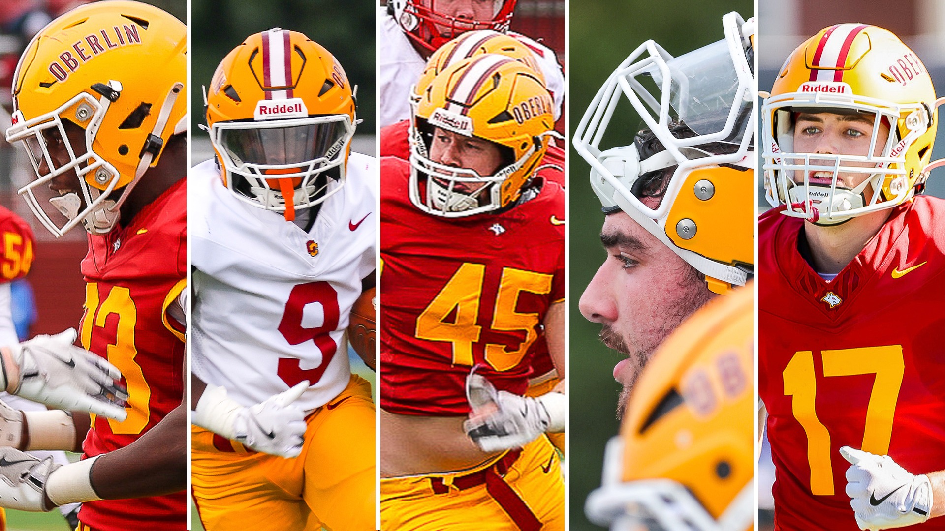 James Chikwe, CJ Cooper II, Hunter Green, Michael Mathis, and Conner Steele 