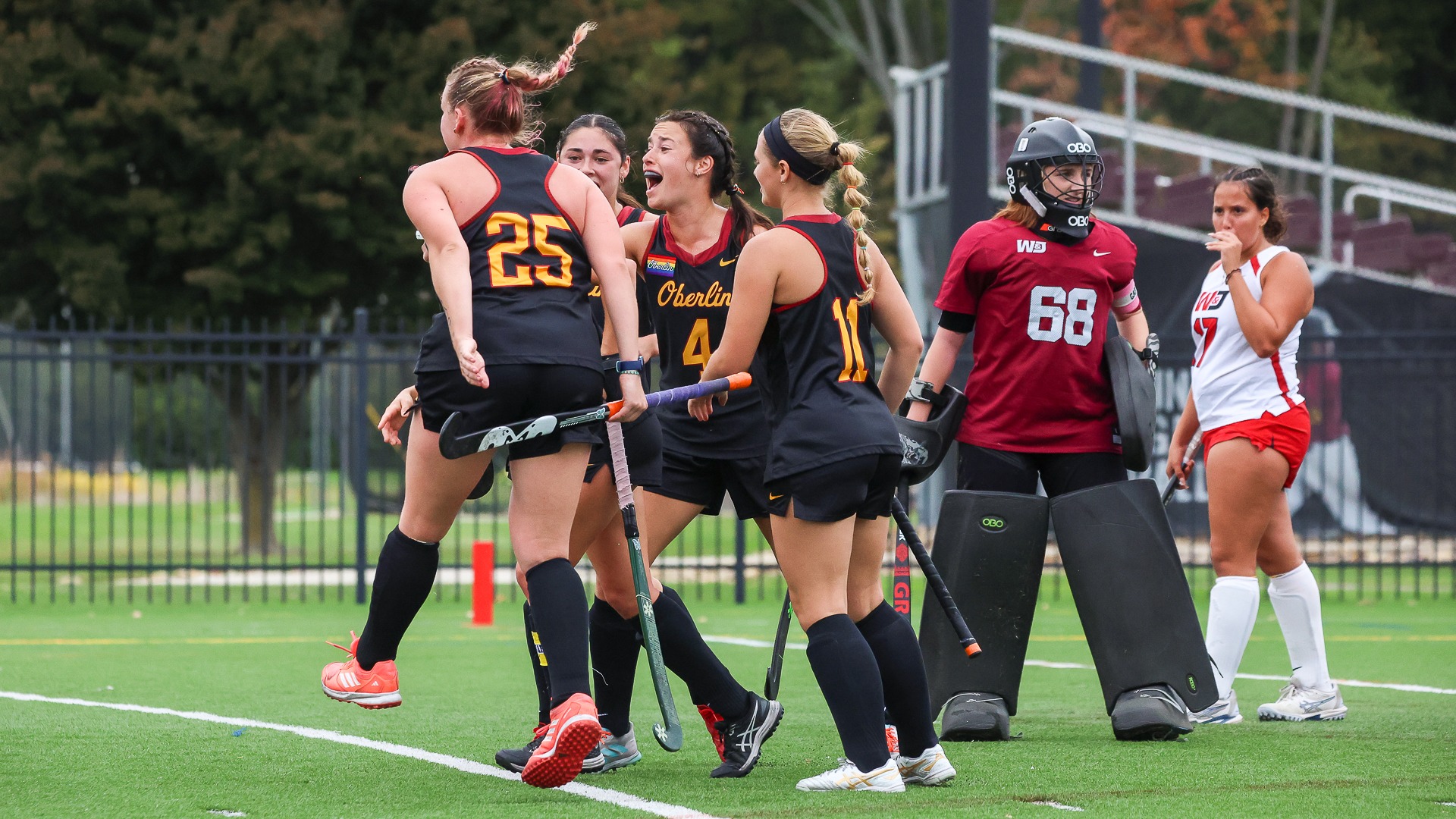 Clare Kammeier cheering after a goal was scored