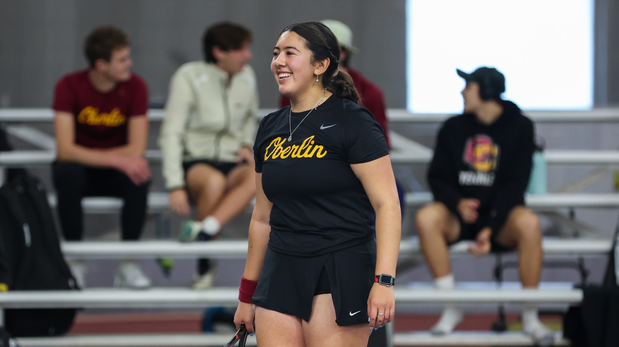 Olivia Guzman smiling after her match