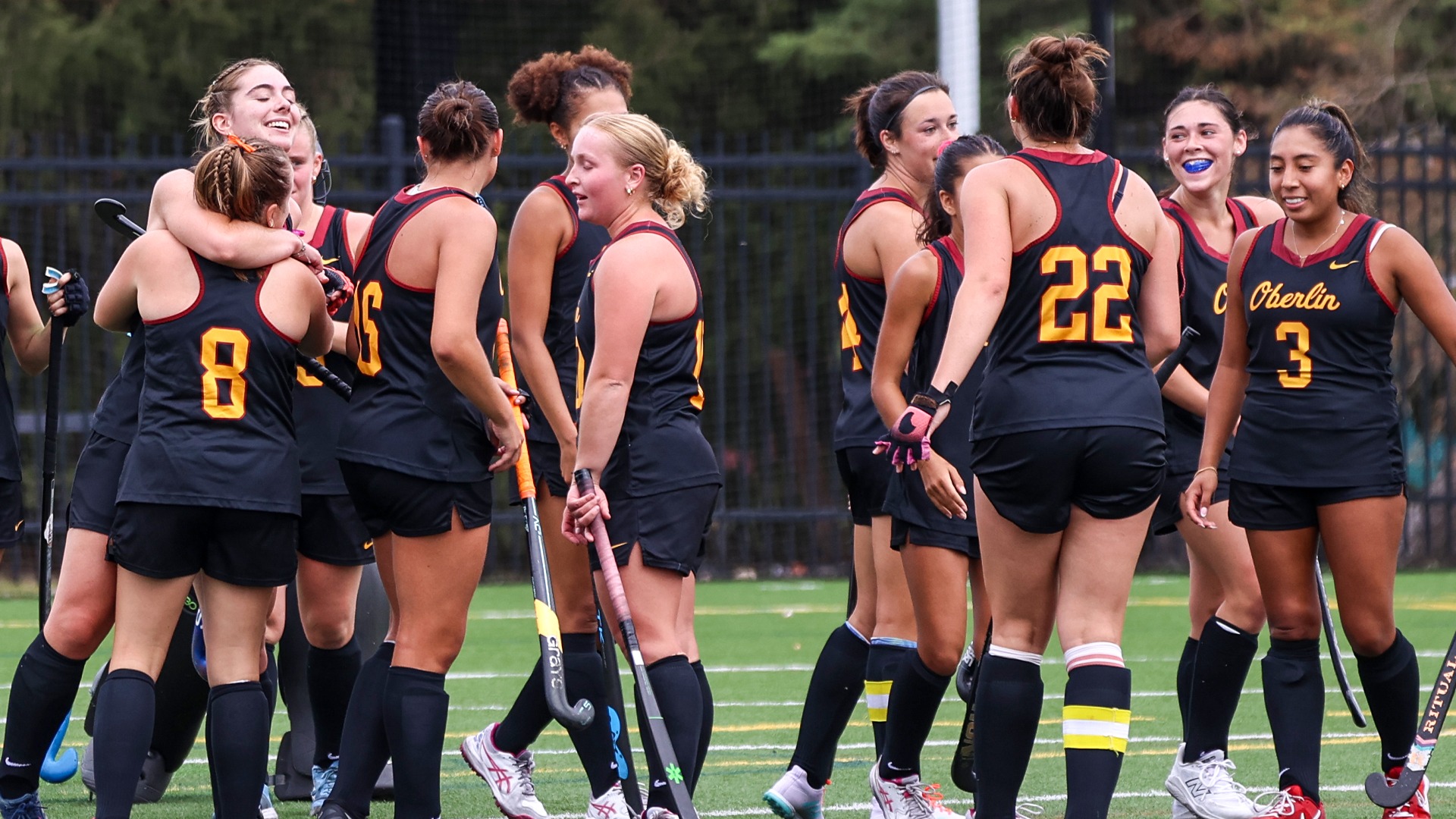 Field Hockey team celebrating