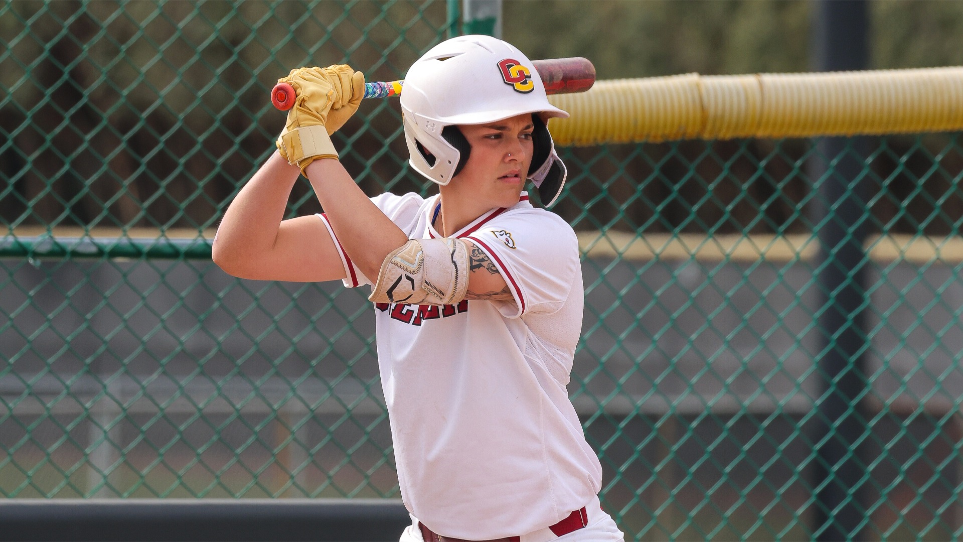 Hannah O'Connor ready at bat