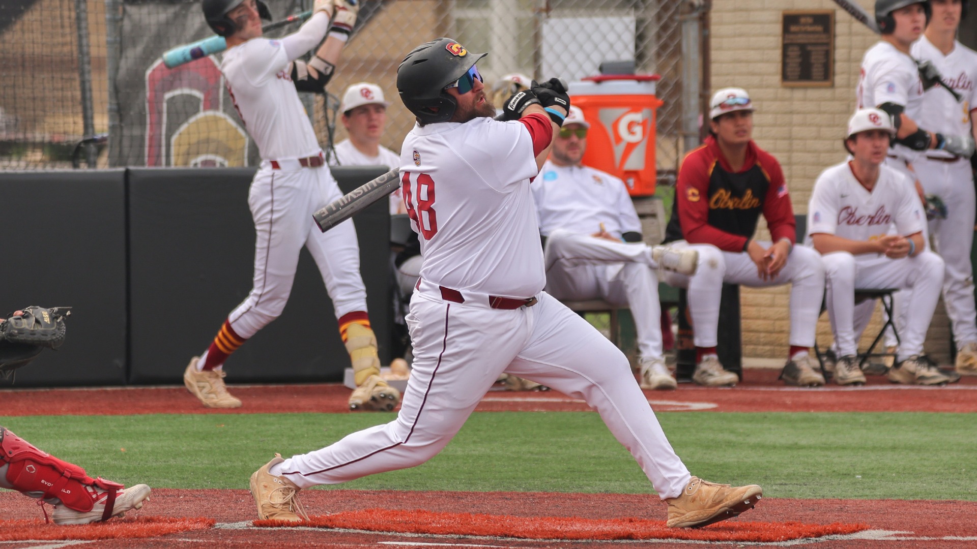 Kyle Baxt hitting a ball