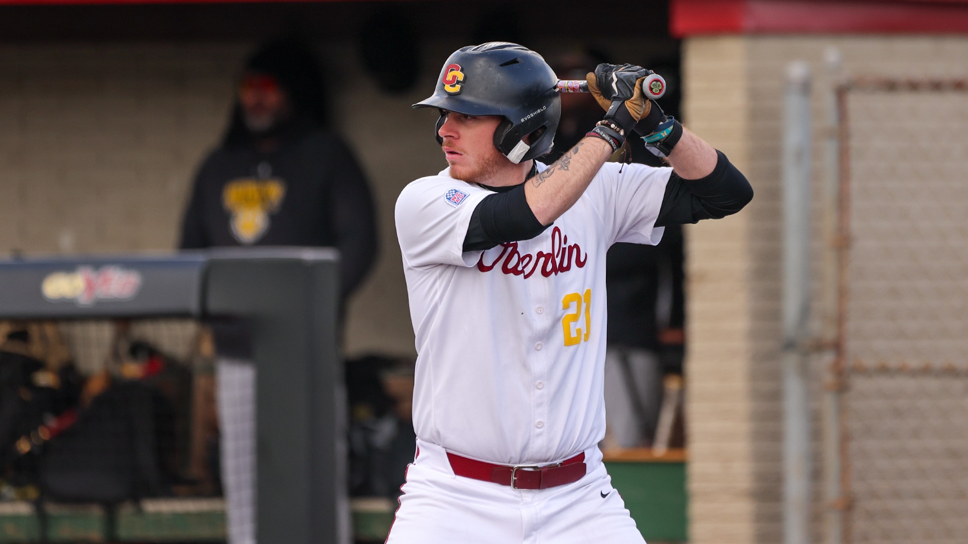Nik Mezzanotte at bat getting ready to hit